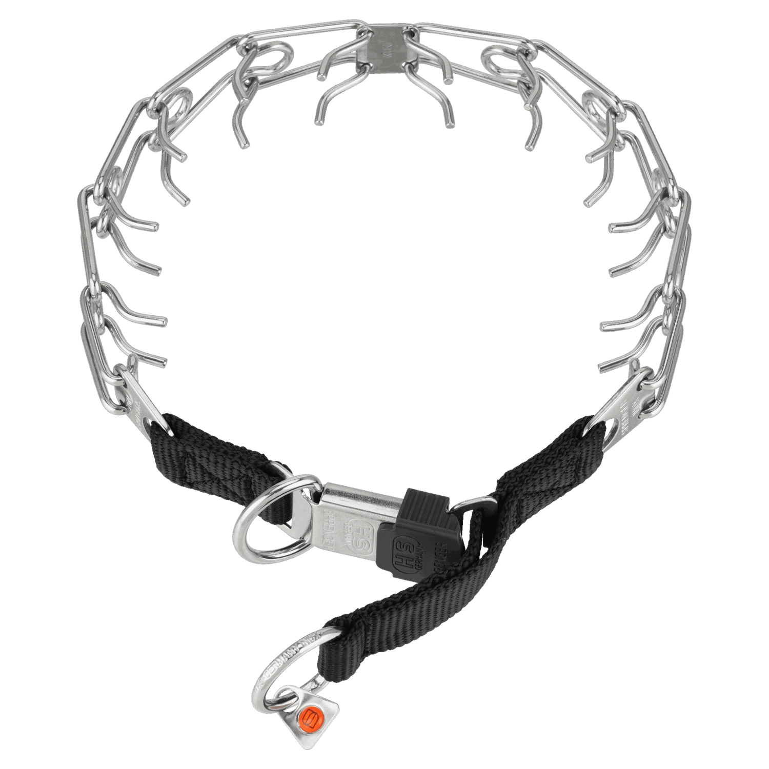ULTRA-PLUS Dressurhalskette mit Centerplatte und ClicLock - Edelstahl Rostfrei | 50026_55.png | 1742331524