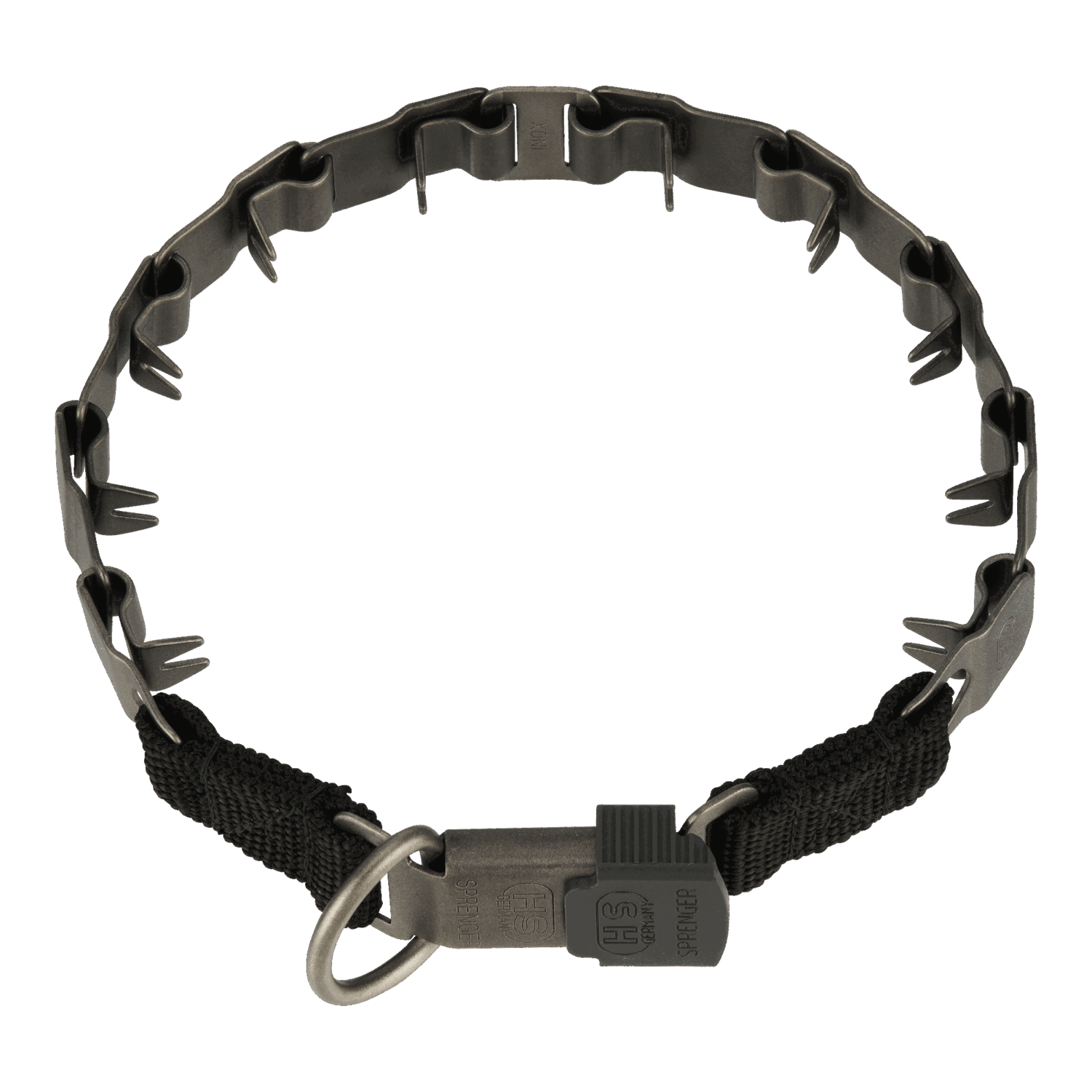 NeckTech Sport mit ClicLock - Edelstahl Rostfrei schwarz matt