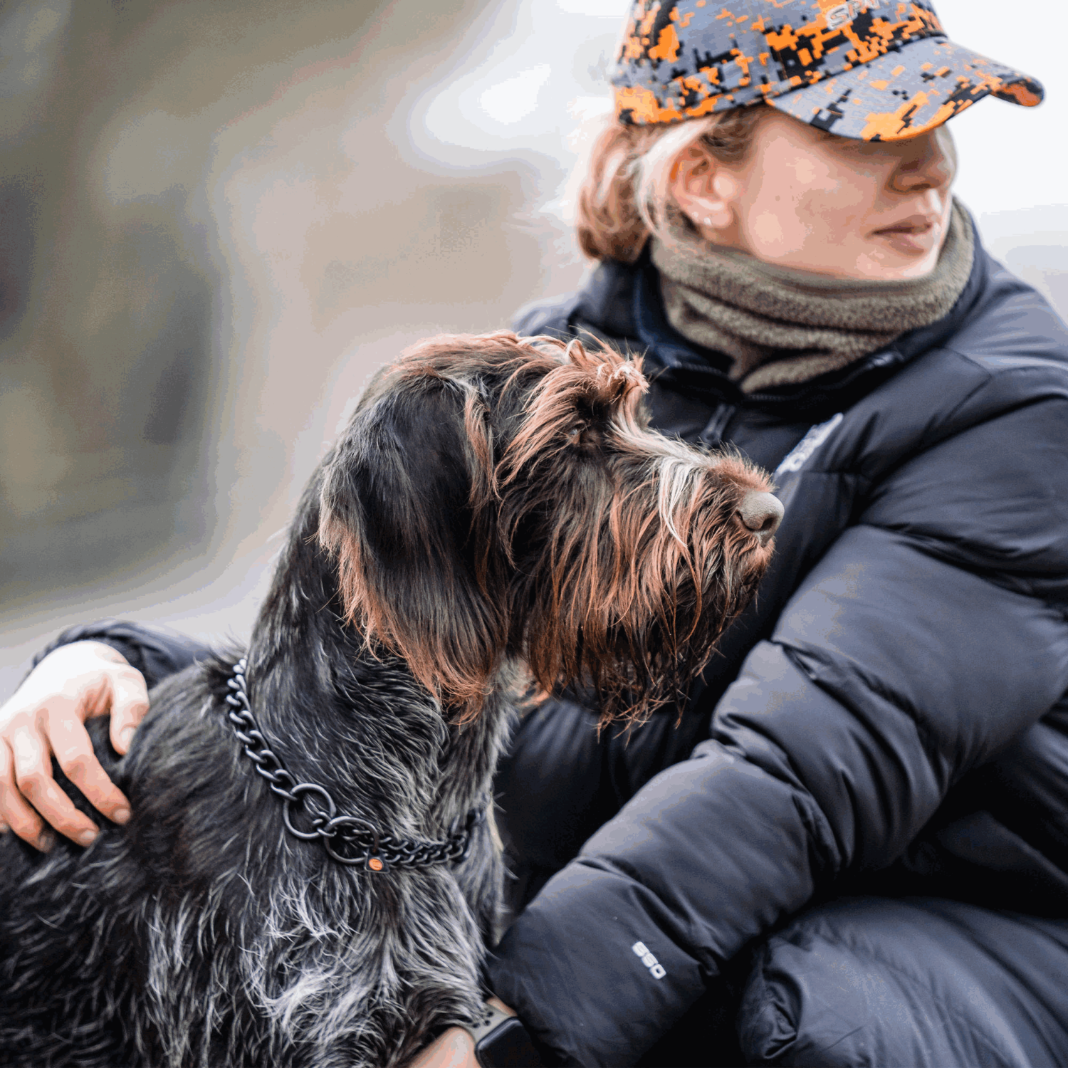 Halskette, runde Glieder - Edelstahl Rostfrei schwarz, 4,0 mm