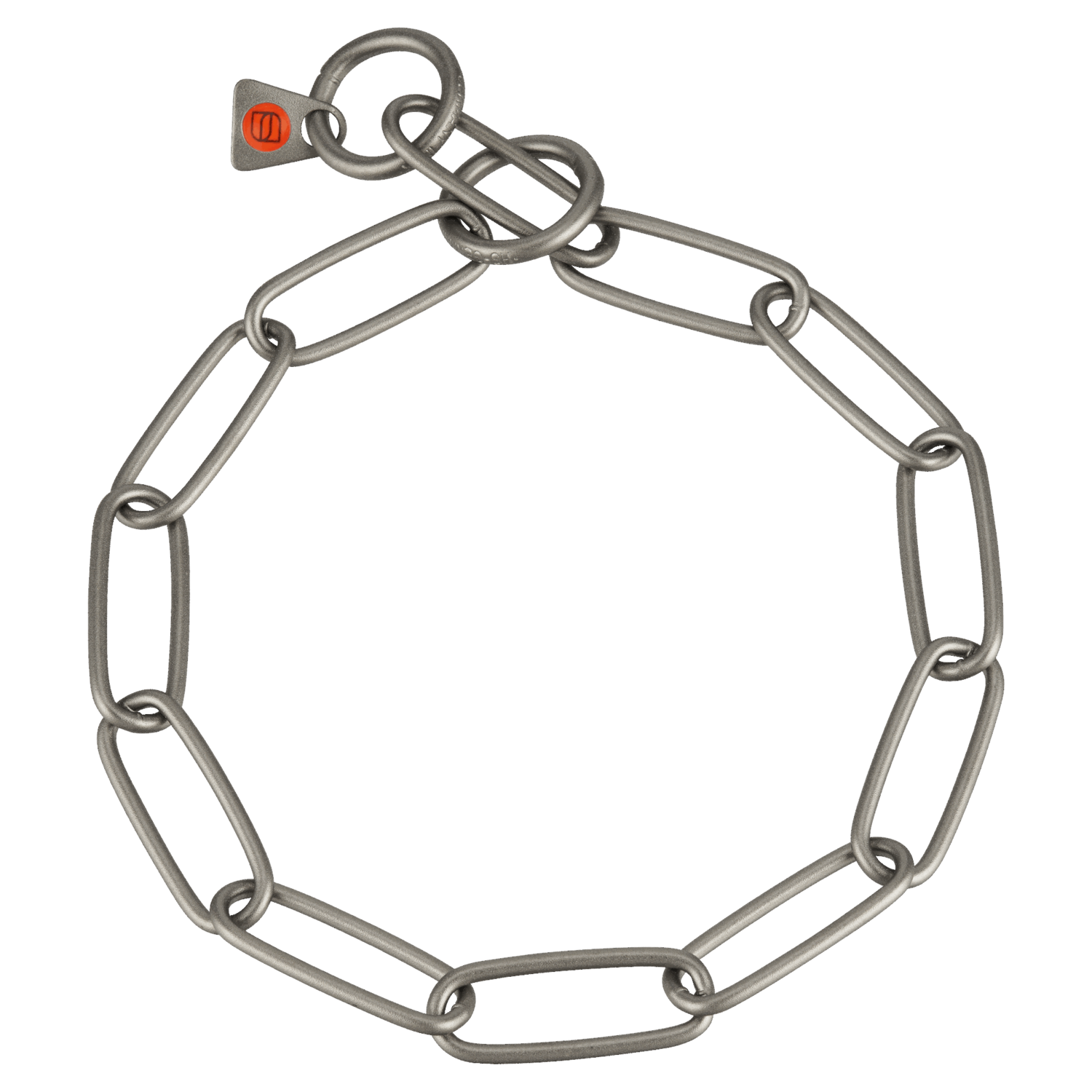 Halskette, langgliedrig - Edelstahl Rostfrei matt, 3,0 mm