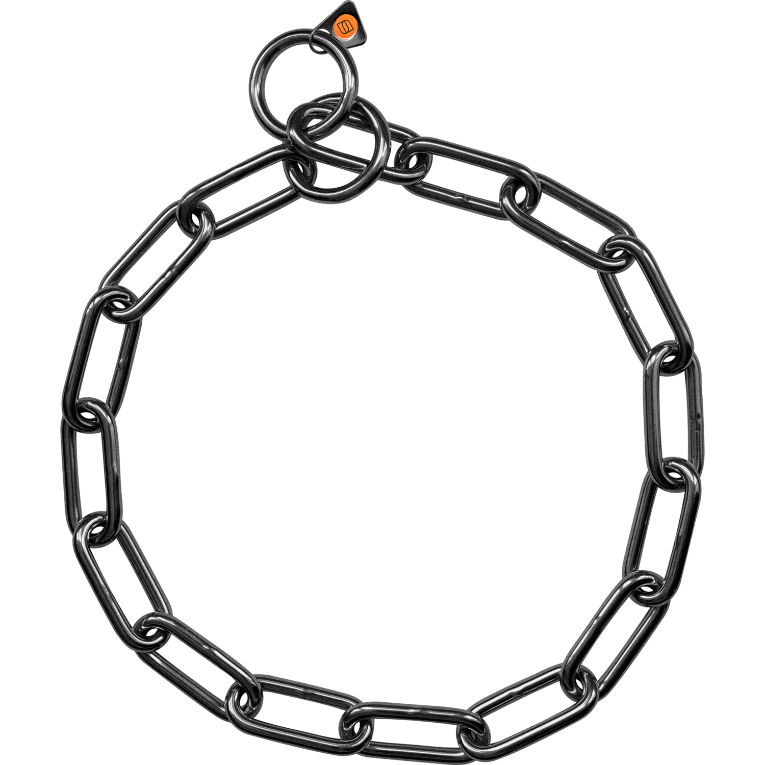 Halskette, langgliedrig - Edelstahl Rostfrei schwarz, 5,0 mm