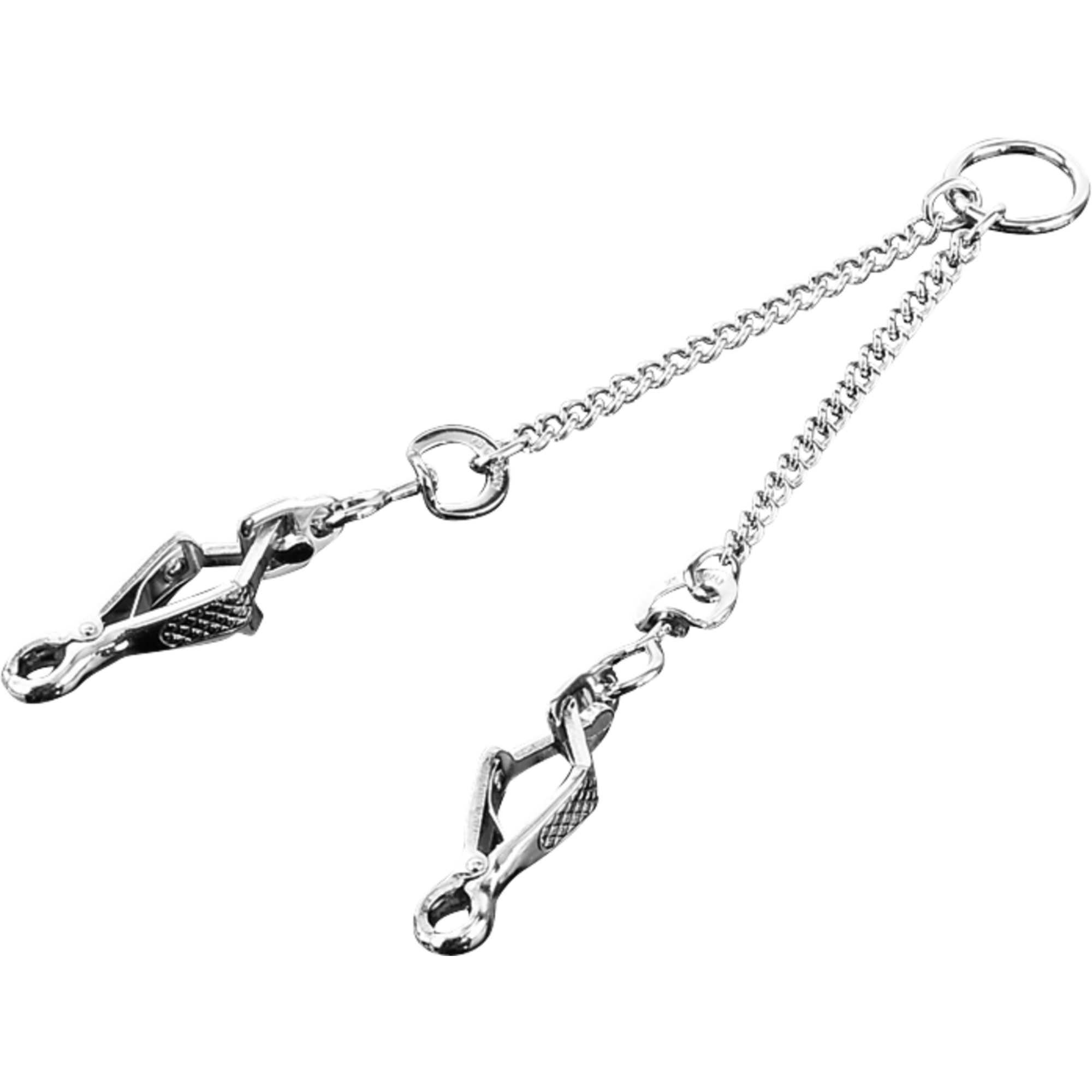Koppelkette mit SPRENGER-Zangenhaken - Stahl verchromt, 1,5 mm, 38 cm