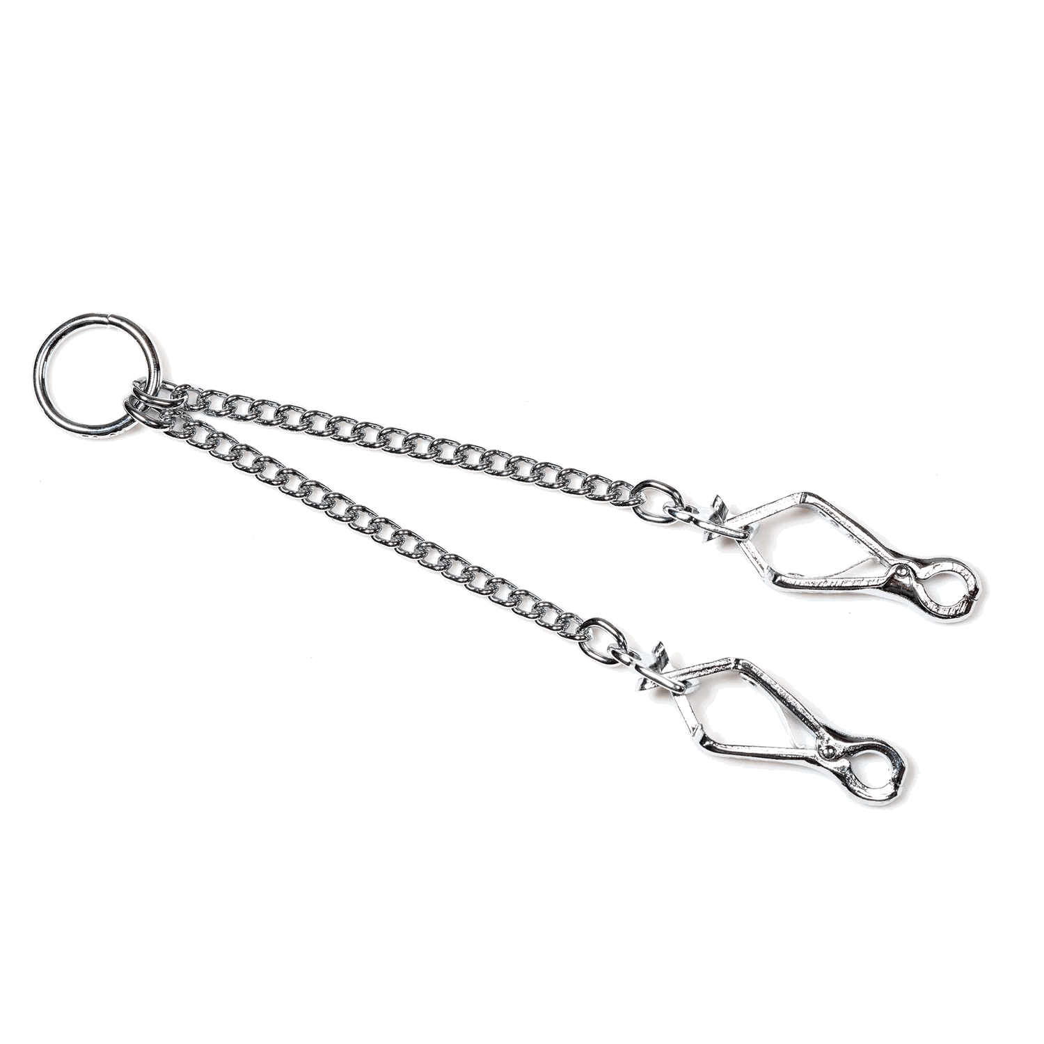 Koppelkette mit SPRENGER-Zangenhaken - Stahl verchromt, 1,5 mm, 38 cm