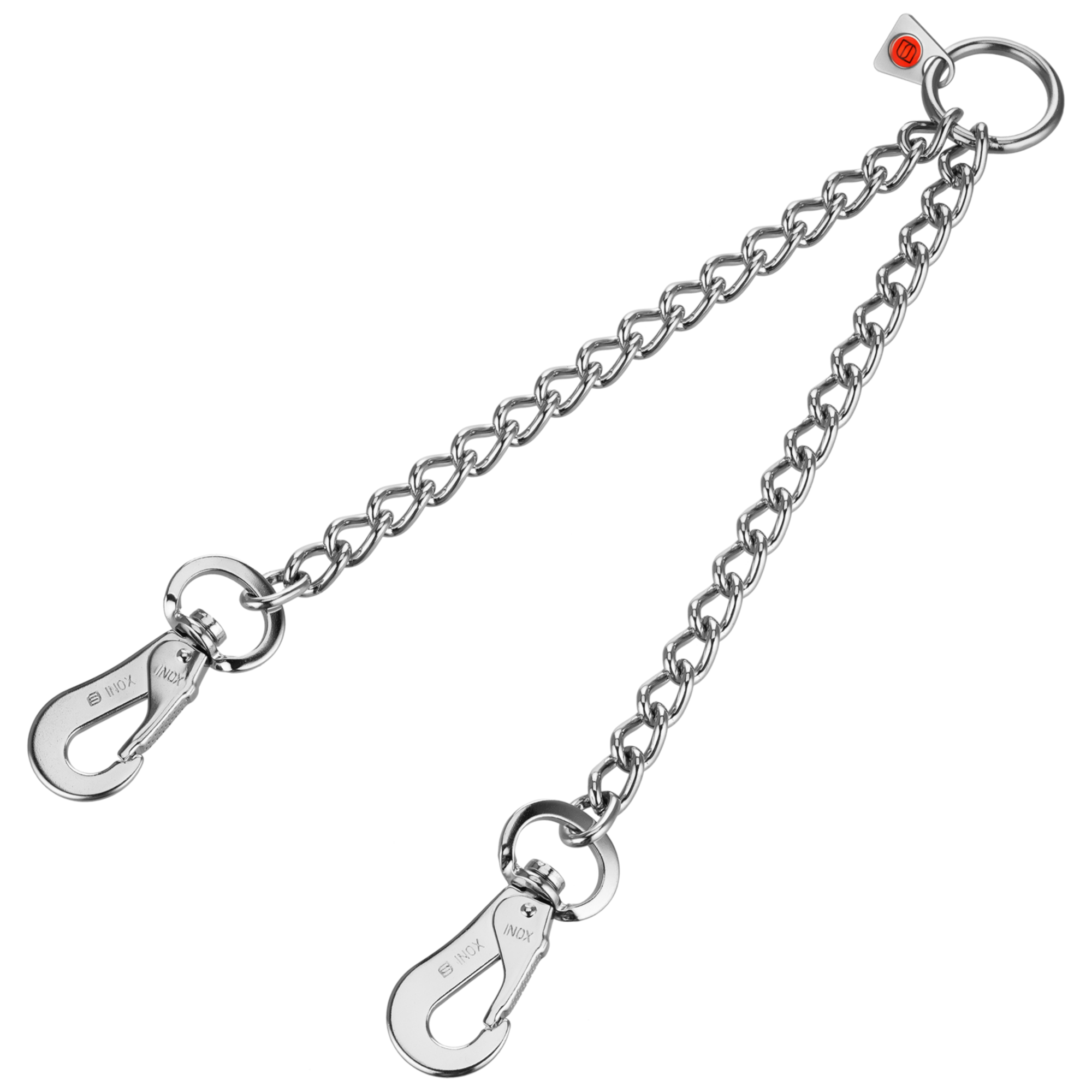 Koppelkette mit SPRENGER-Haken - Edelstahl rostfrei