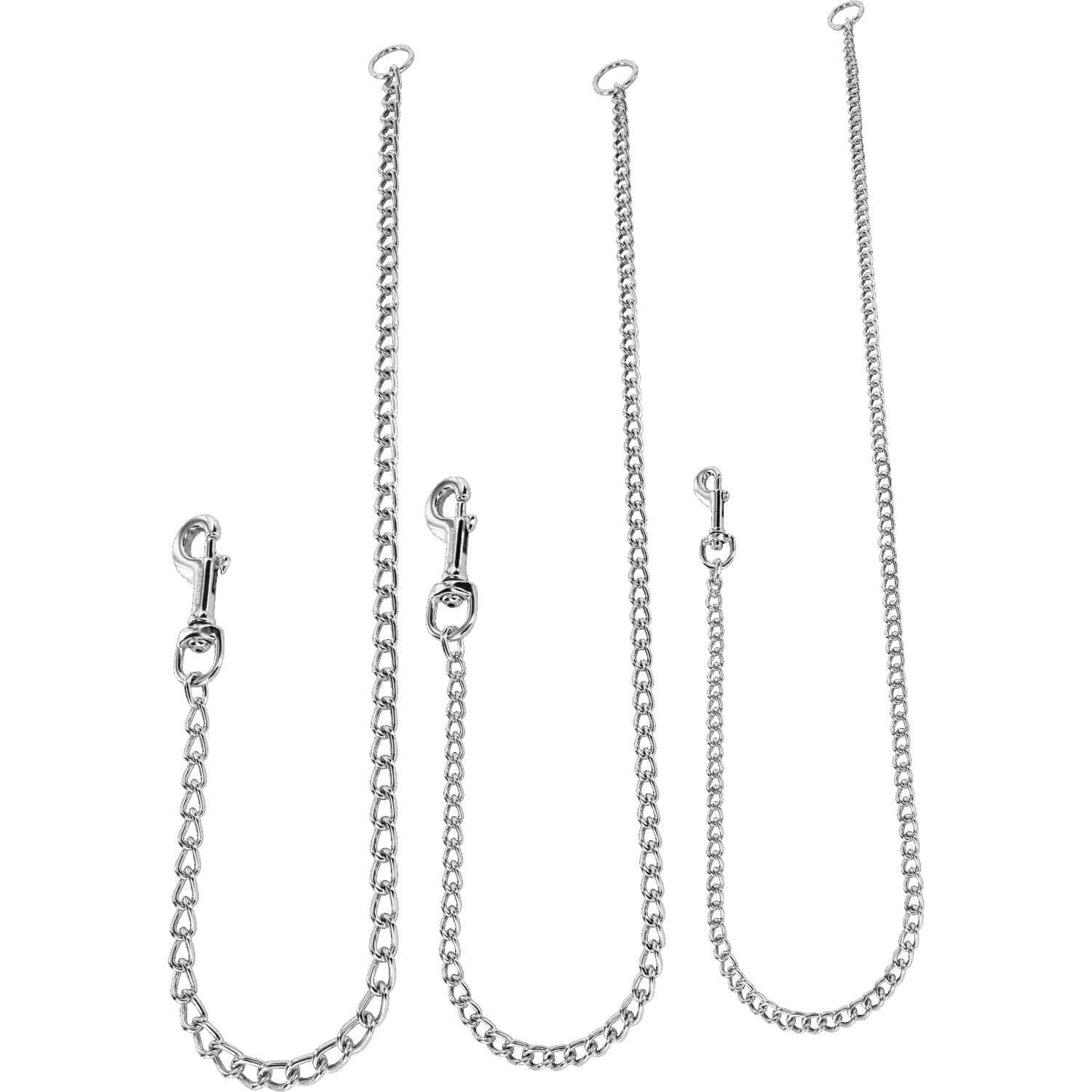 Führkette / Ansatzkette - Stahl verchromt, 2 mm, 80 cm