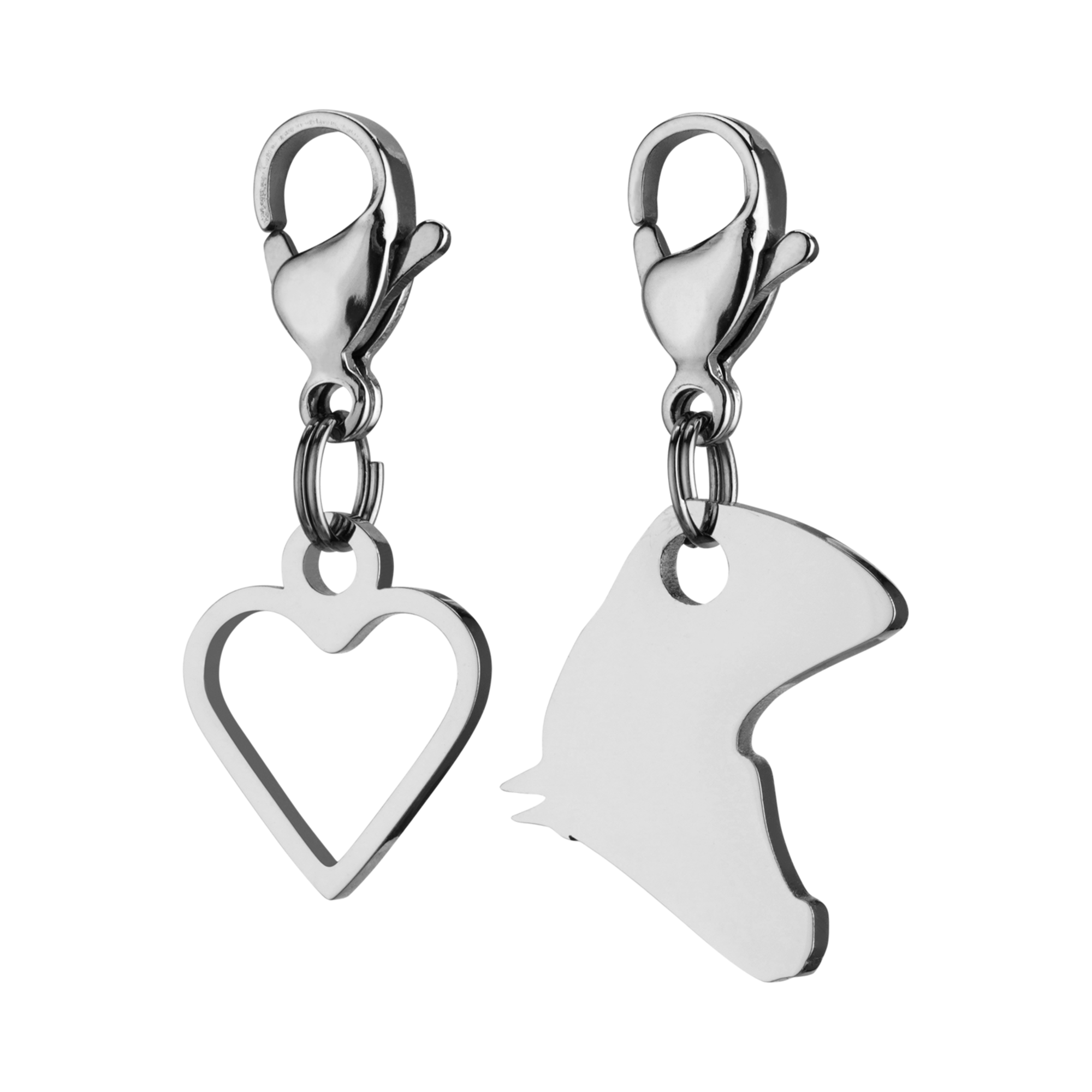 Set 3 Charms Herz & Pferd