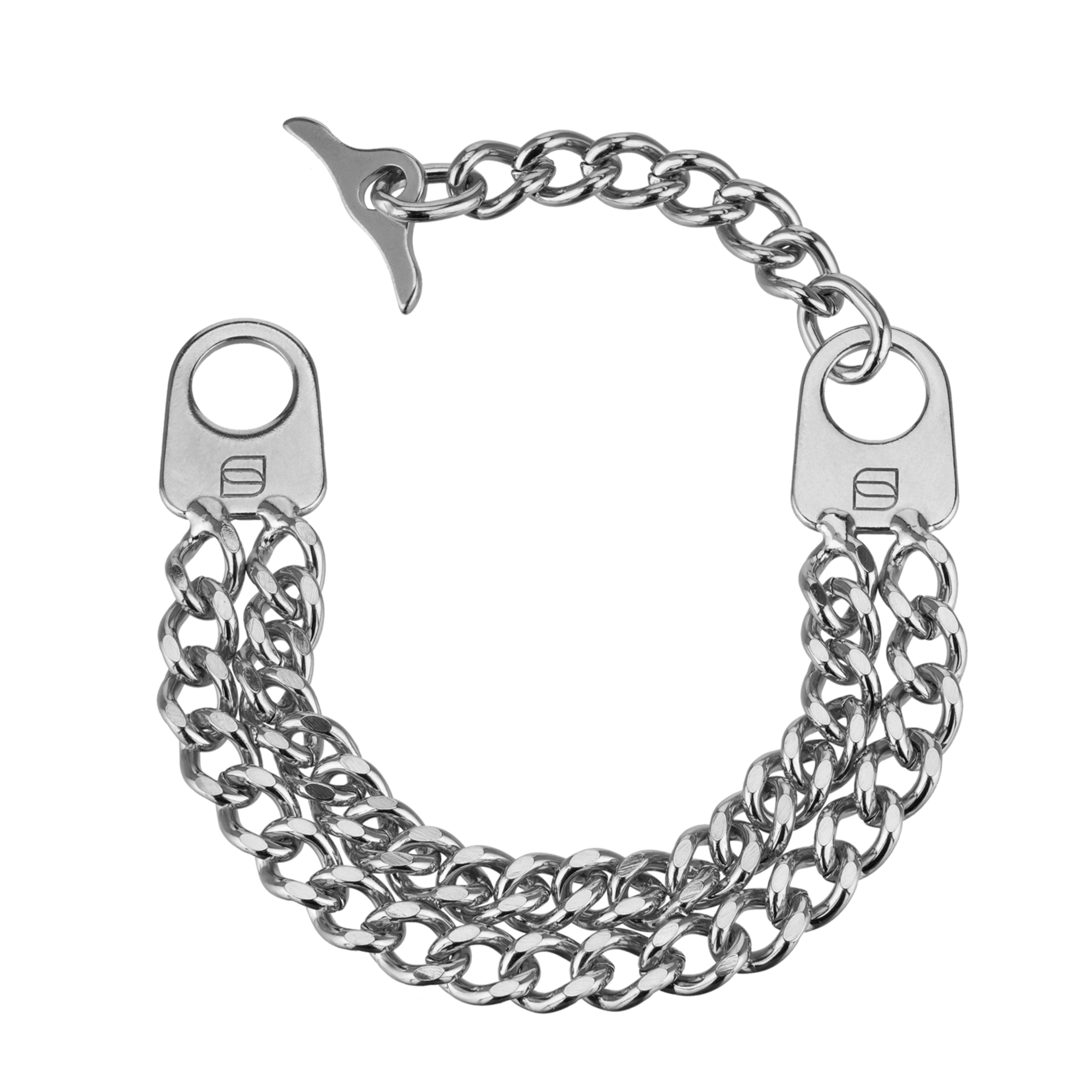 Armband 2-reihig, Edelstahl