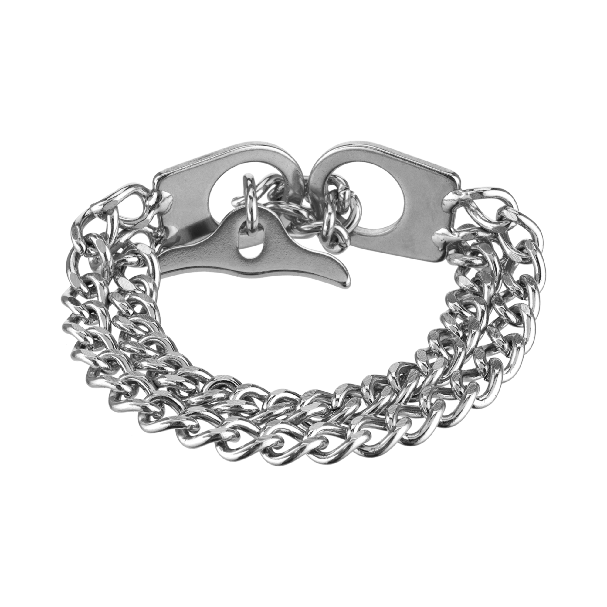 Damen Armband 2-reihig, Edelstahl