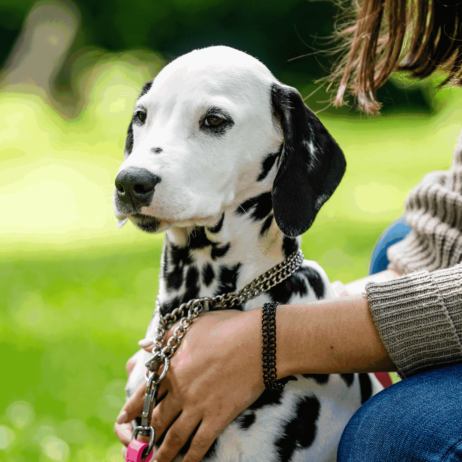 Damen Armband 2-reihig, Edelstahl schwarz mit Diamond Like Carbon Oberfläche