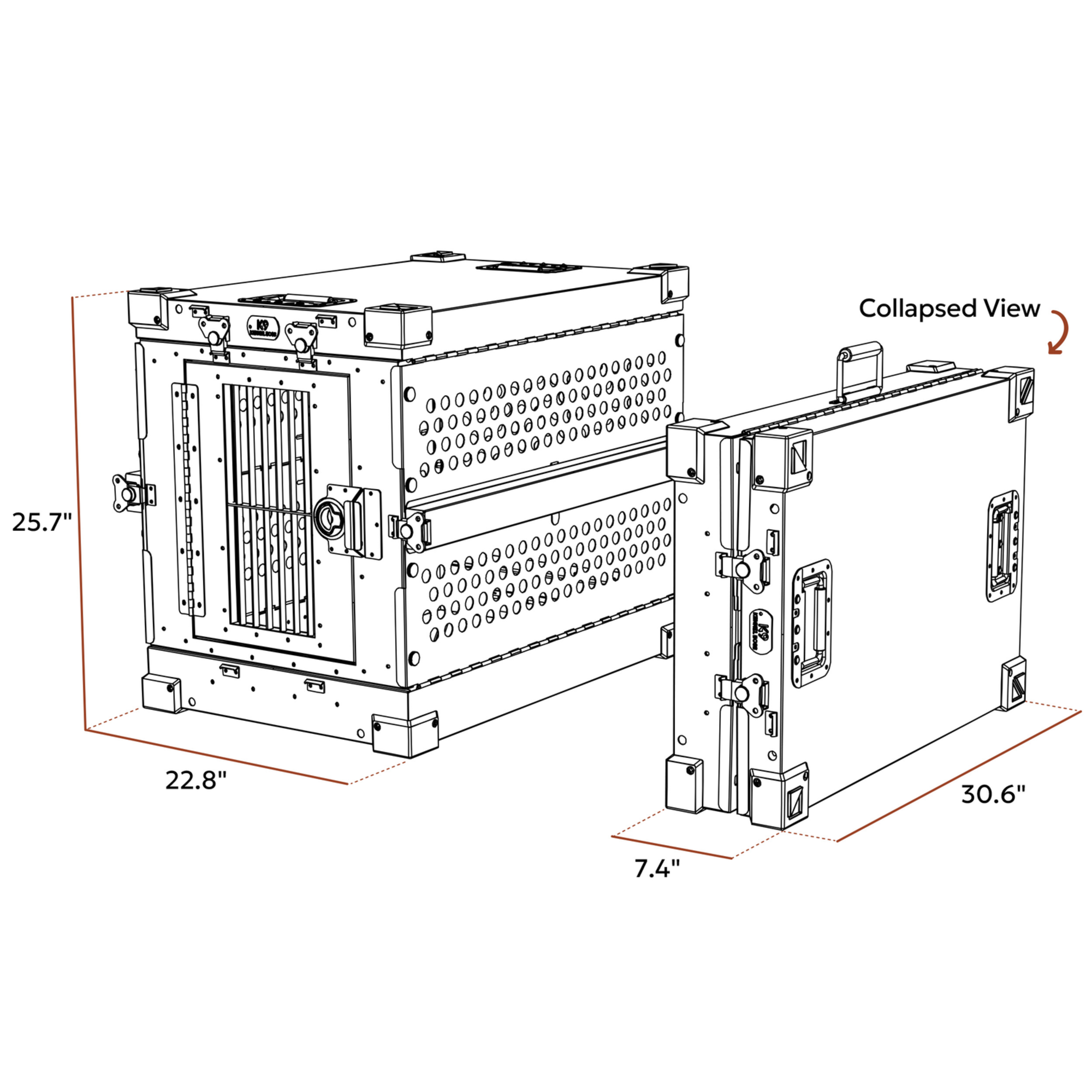 K9 Kennel Boss Hundebox Aluminium