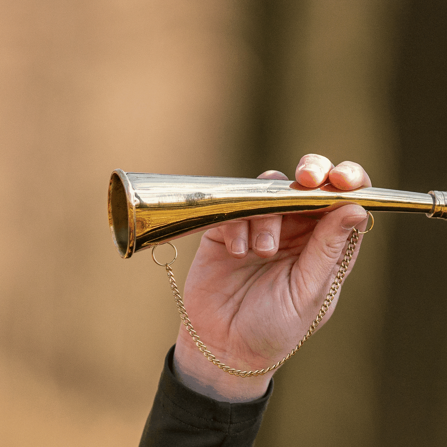 Signalhorn - Messing poliert, 27 cm