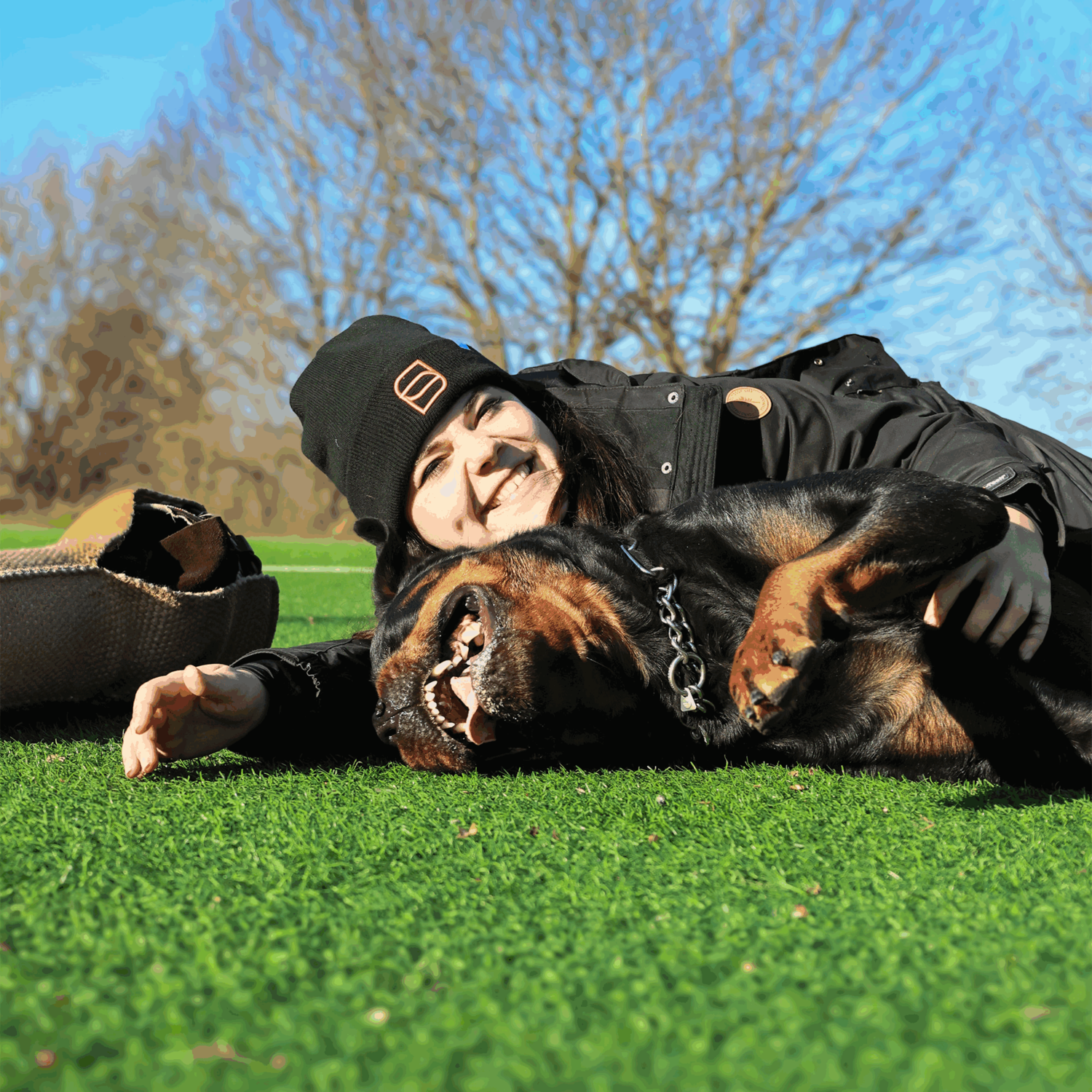Beanie Hundesport schwarz