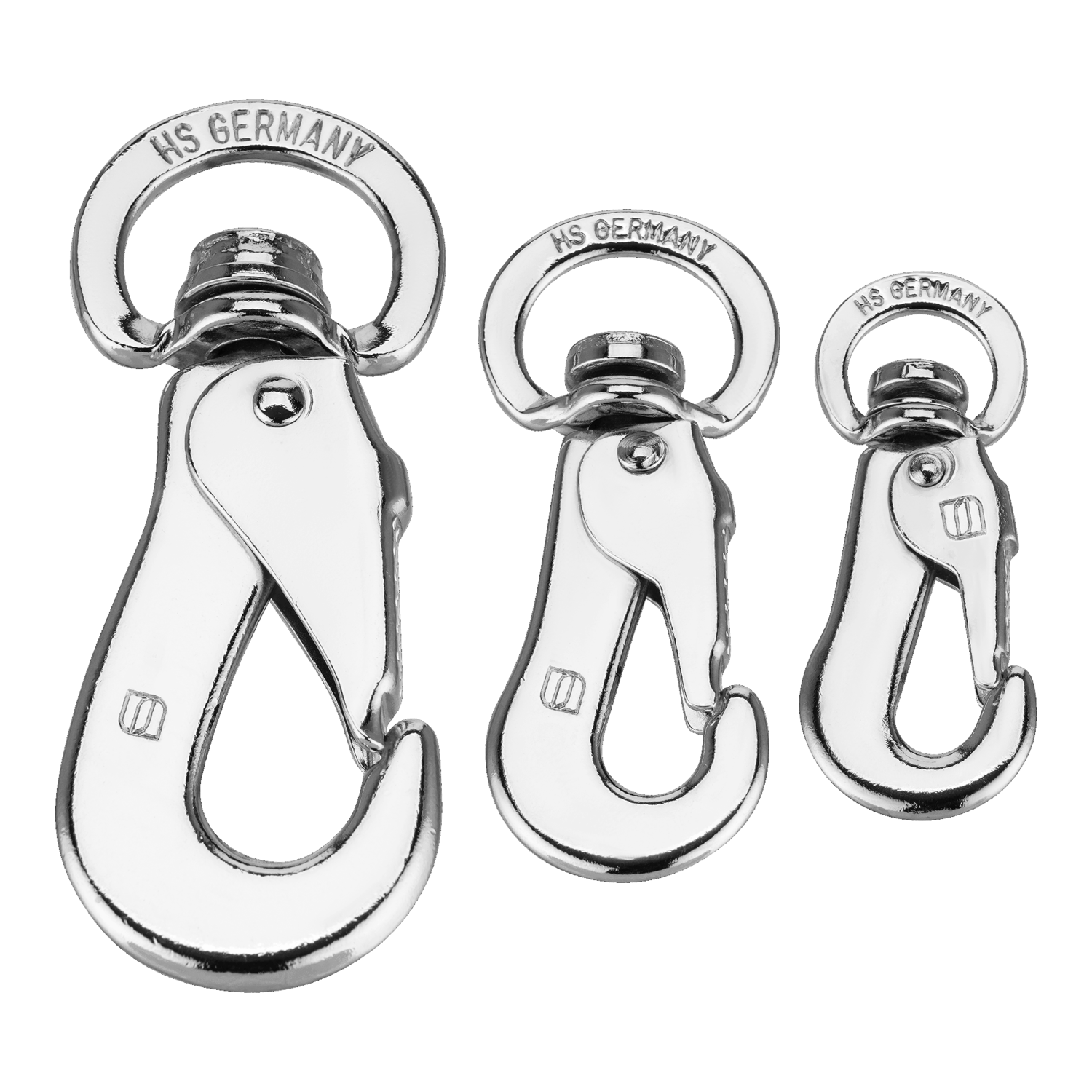 SPRENGER Karabinerhaken mit runder Öse - Stahl vernickelt | 60250_01.png | 1742332272