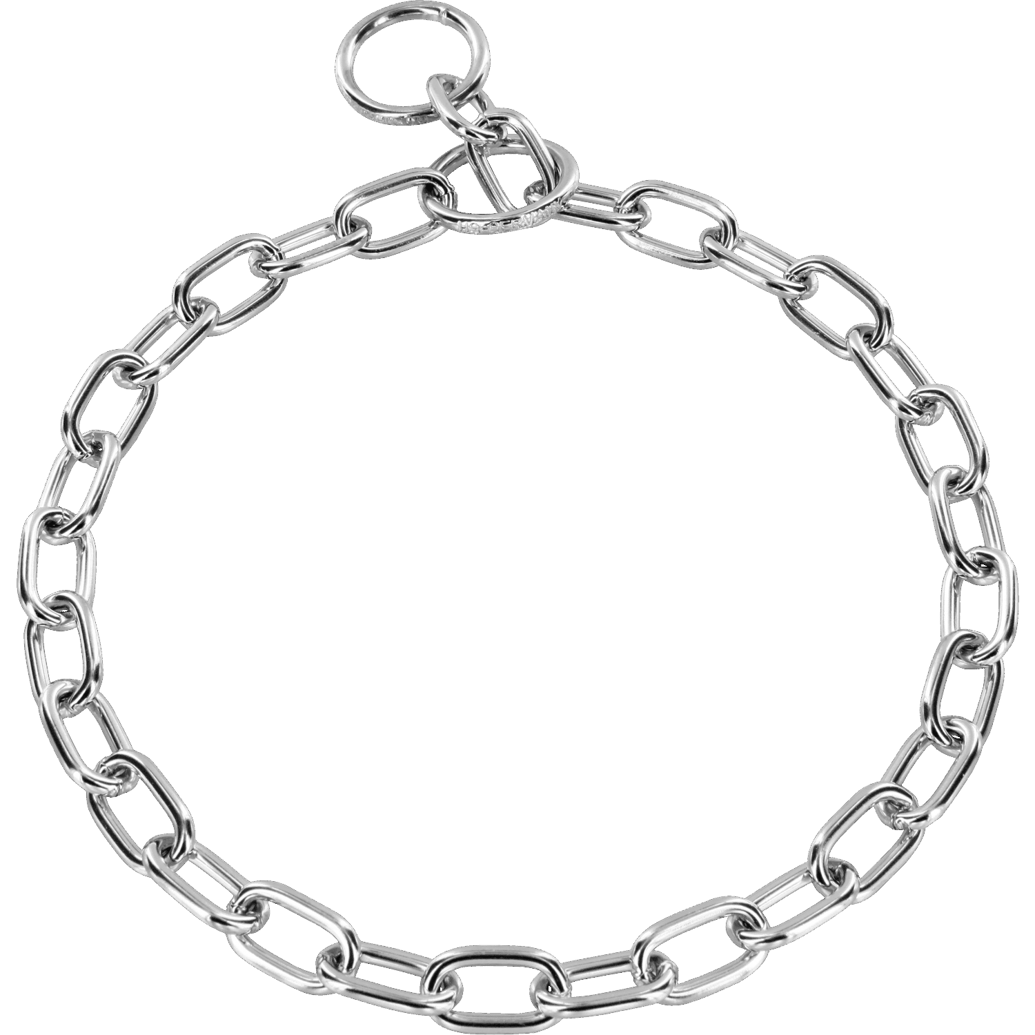 Halskette, medium - Stahl verchromt, 3,4 mm | 51620_02.png | 1700898312