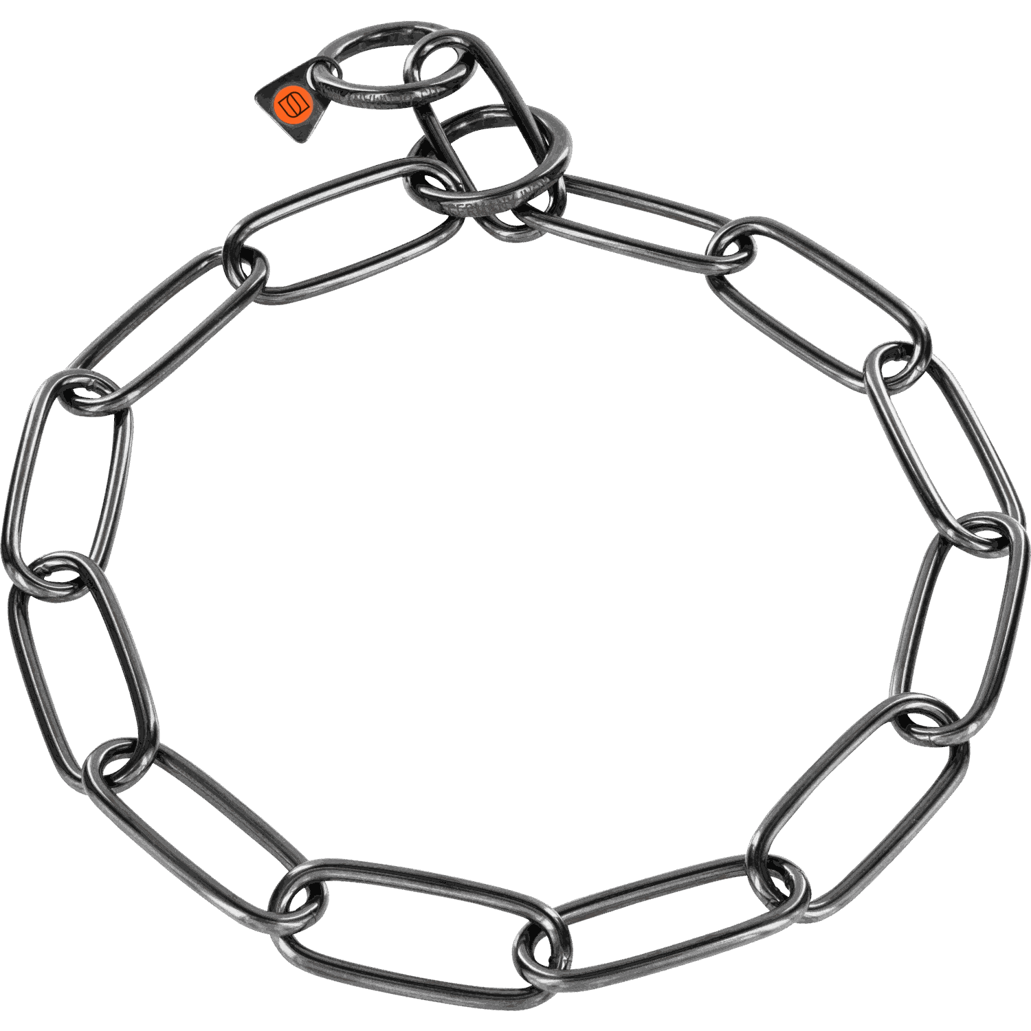 Halskette, langgliedrig - Edelstahl Rostfrei schwarz, 4,0 mm | 51604_57.png | 1700898292