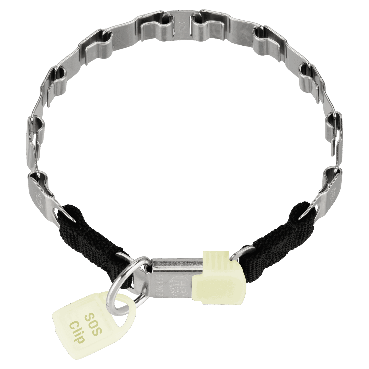 NeckTech Fun fluoreszierend mit ClicLock - Edelstahl Rostfrei matt
