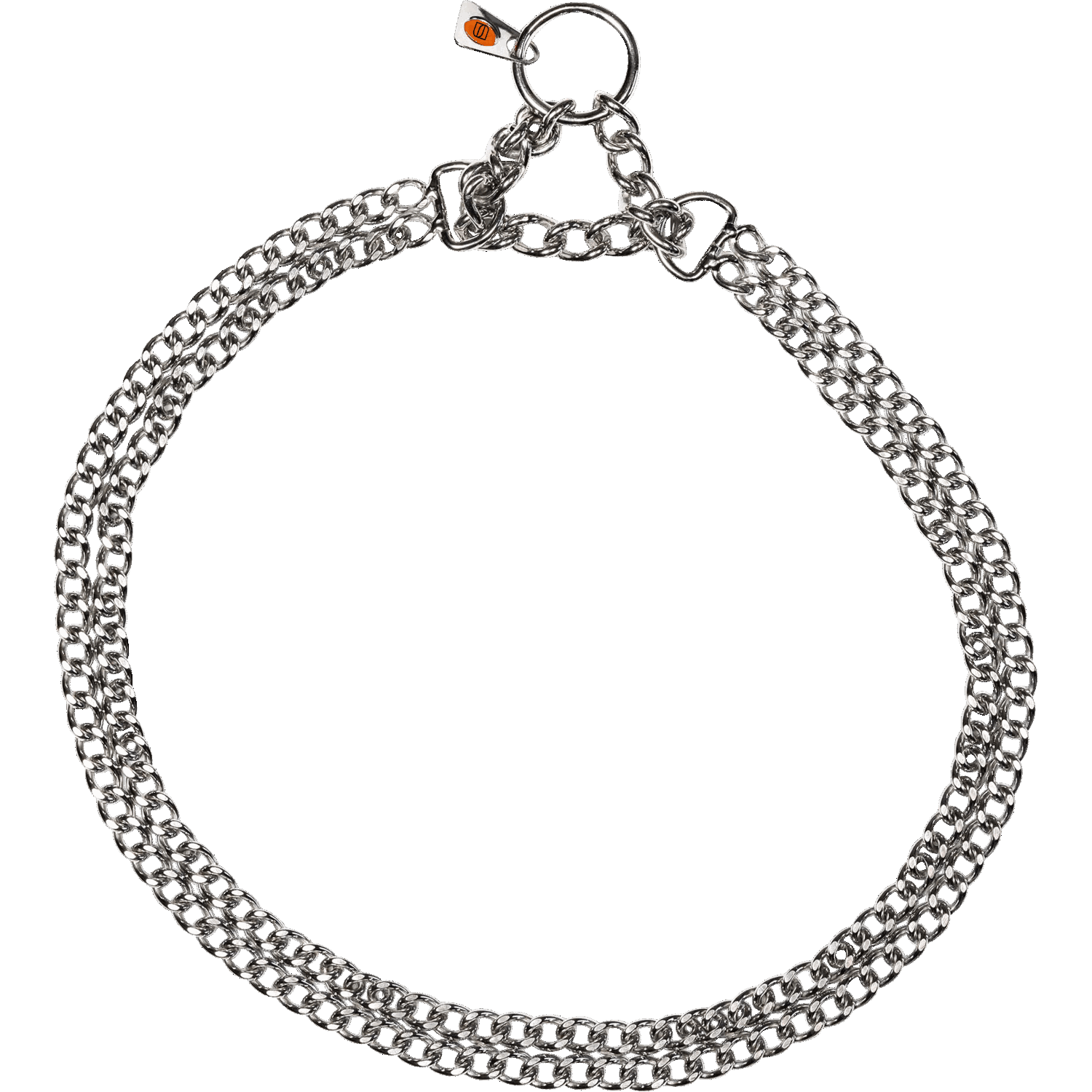 Halskette, 2-reihig, flach geschliffene Glieder - Edelstahl Rostfrei, 2,0 mm | 50881-55_3.png | 1700898223