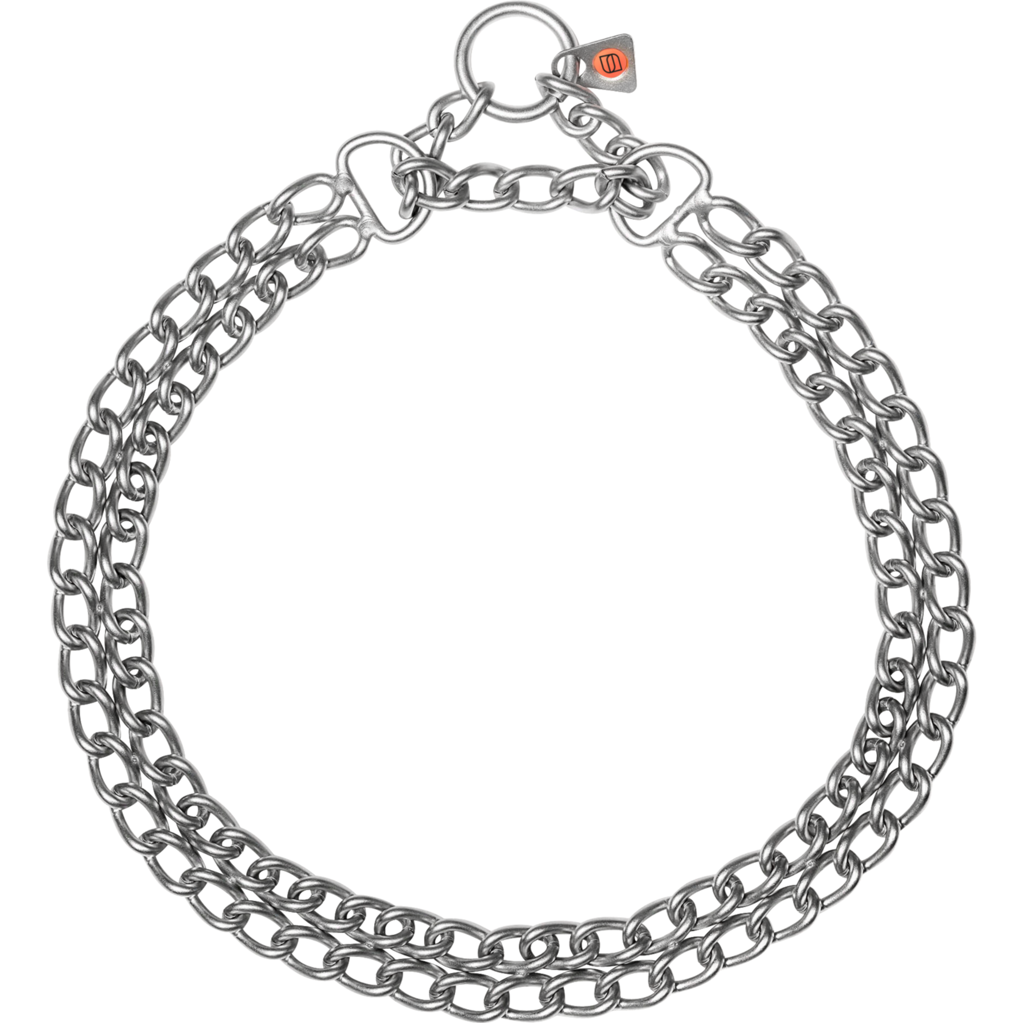Halskette, 2-reihig - Edelstahl Rostfrei matt, 3,0 mm