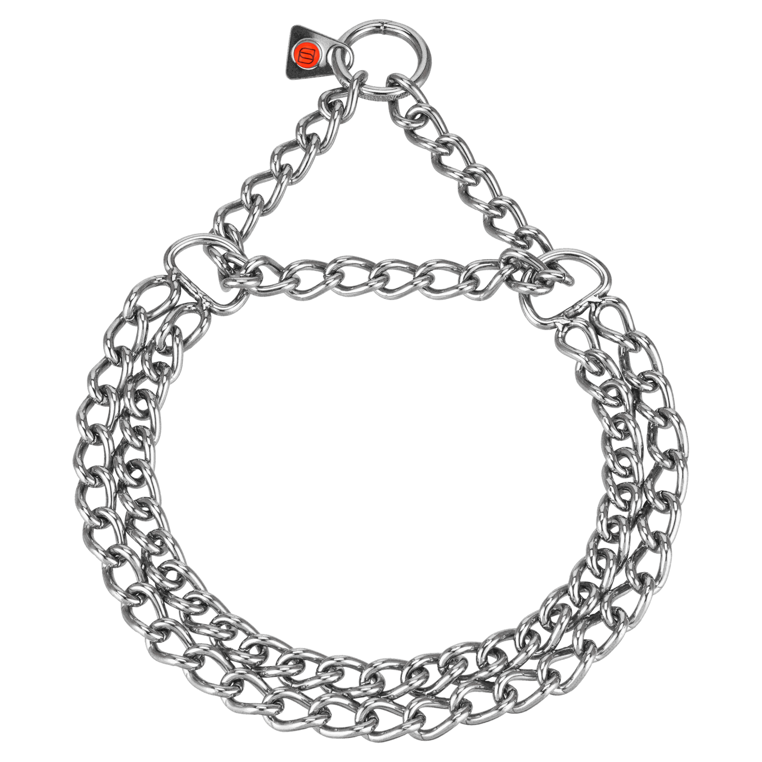Halskette, 2-reihig, flach geschliffene Glieder - Edelstahl Rostfrei, 3,0 mm | 5111305055.png | 1713265375