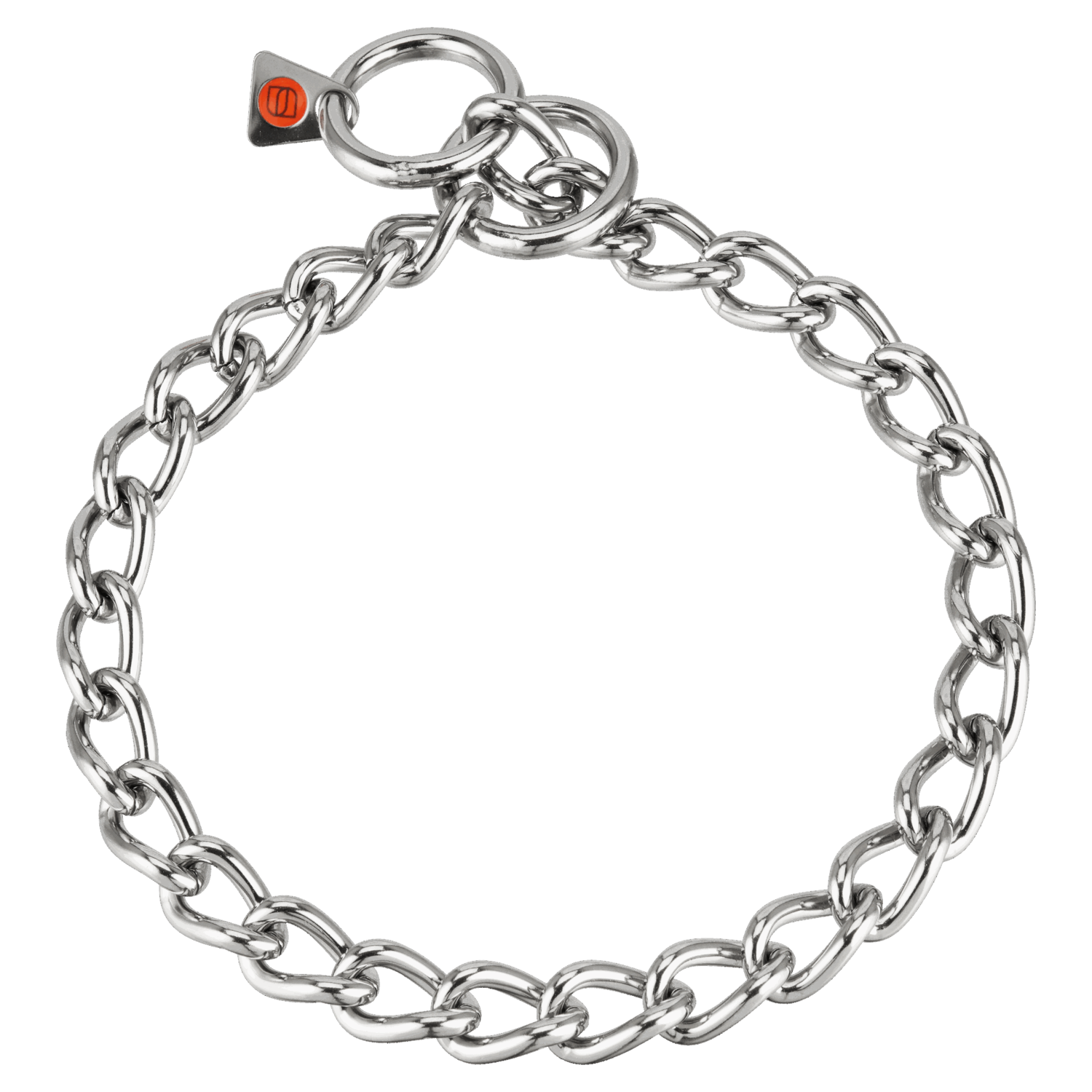 Halskette, kurze Glieder - Edelstahl Rostfrei, 4,0 mm