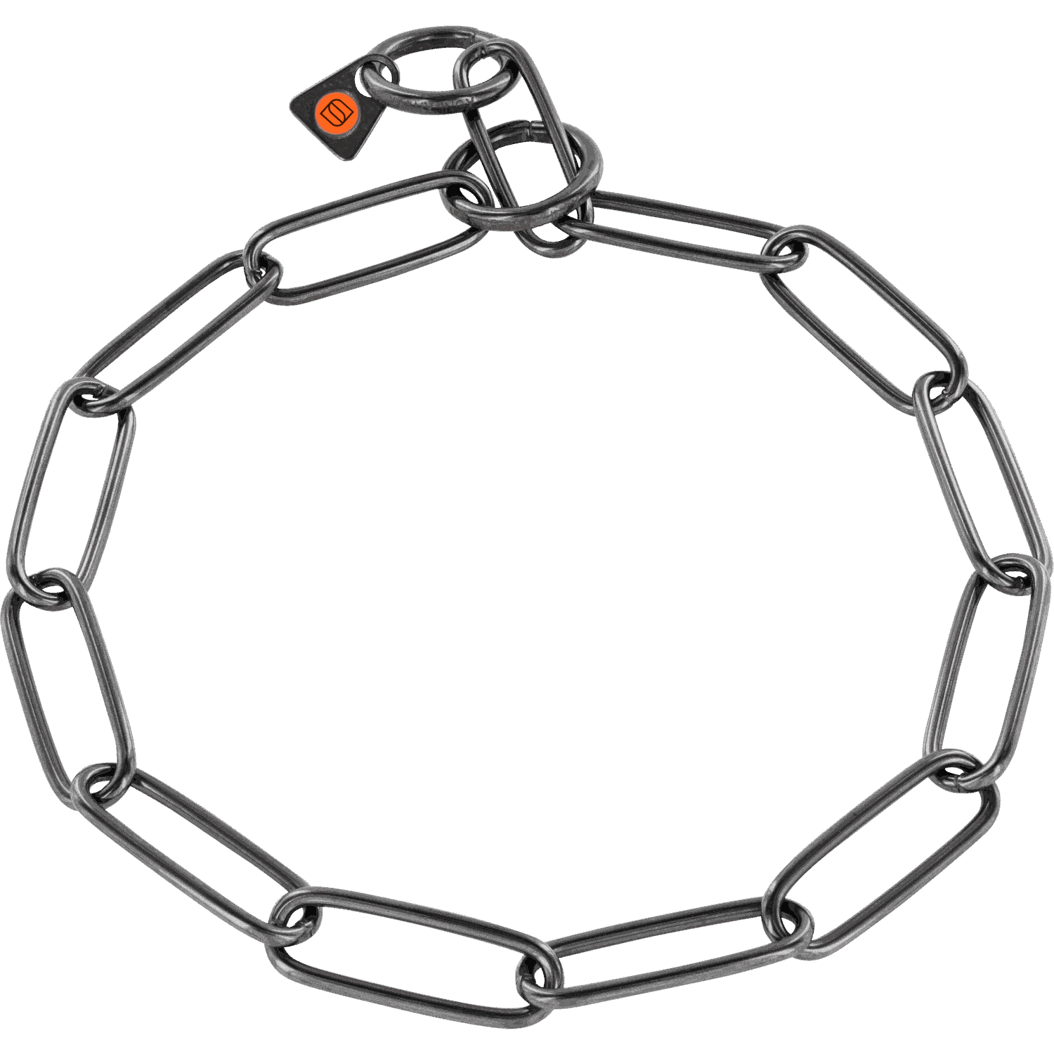 Halskette, langgliedrig - Edelstahl Rostfrei schwarz, 3,0 mm