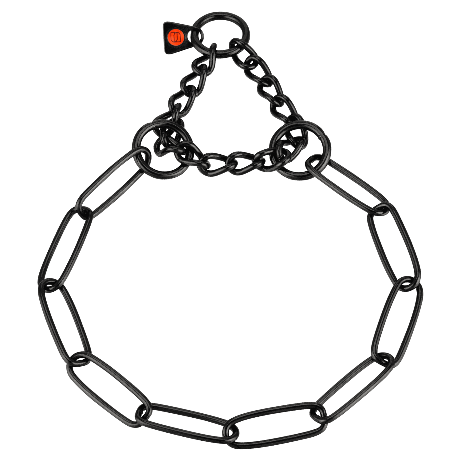Halskette mit Zugbegrenzung - Edelstahl Rostfrei schwarz, 3,0 mm | 51514-57-10.png | 1704466898