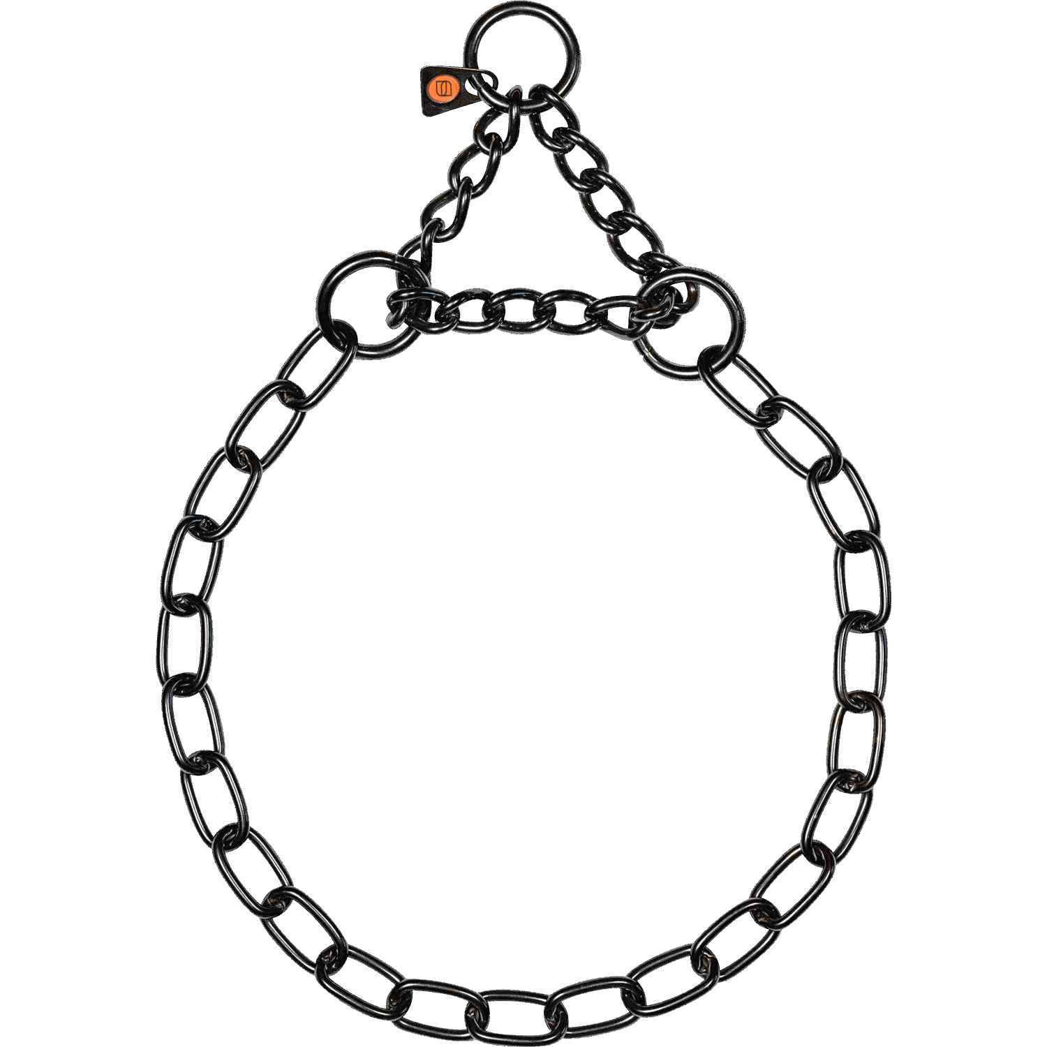 Halskette, medium, mit Durchzugskette - Edelstahl Rostfrei schwarz, 3,0 mm | 51545_57.png | 1700898288
