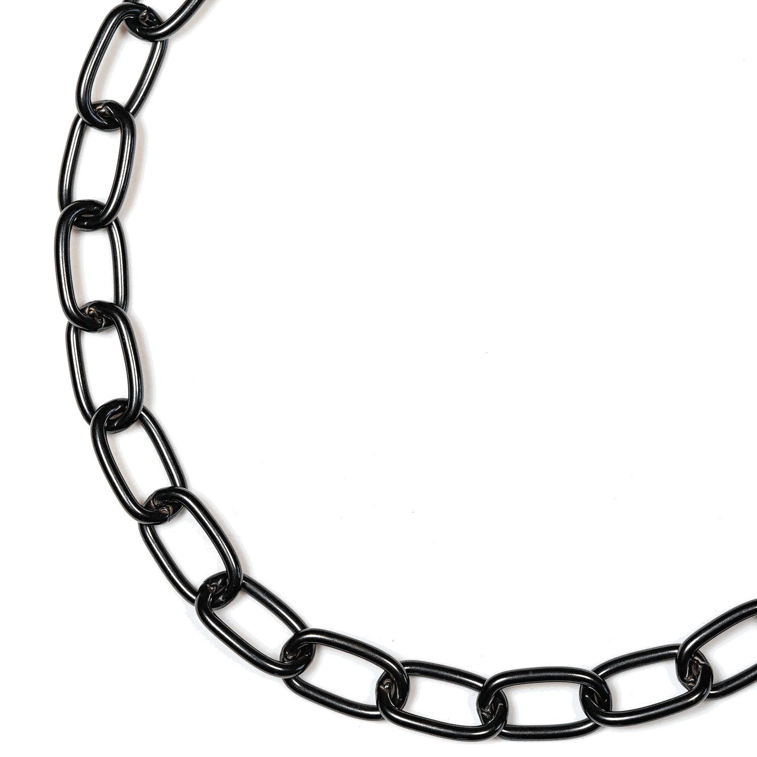 Halskette, medium, mit Durchzugskette - Edelstahl Rostfrei schwarz, 3,0 mm | 51547-57_8.png | 1704466910