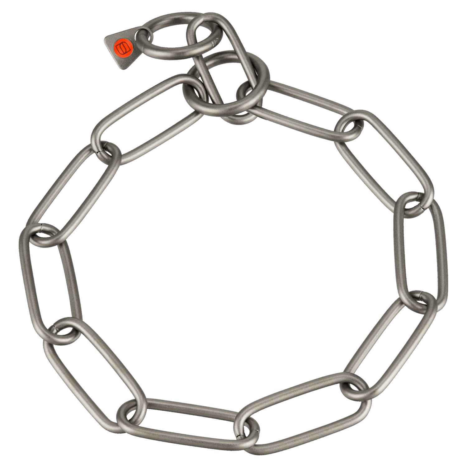 Halskette, langgliedrig - Edelstahl Rostfrei matt, 4,0 mm