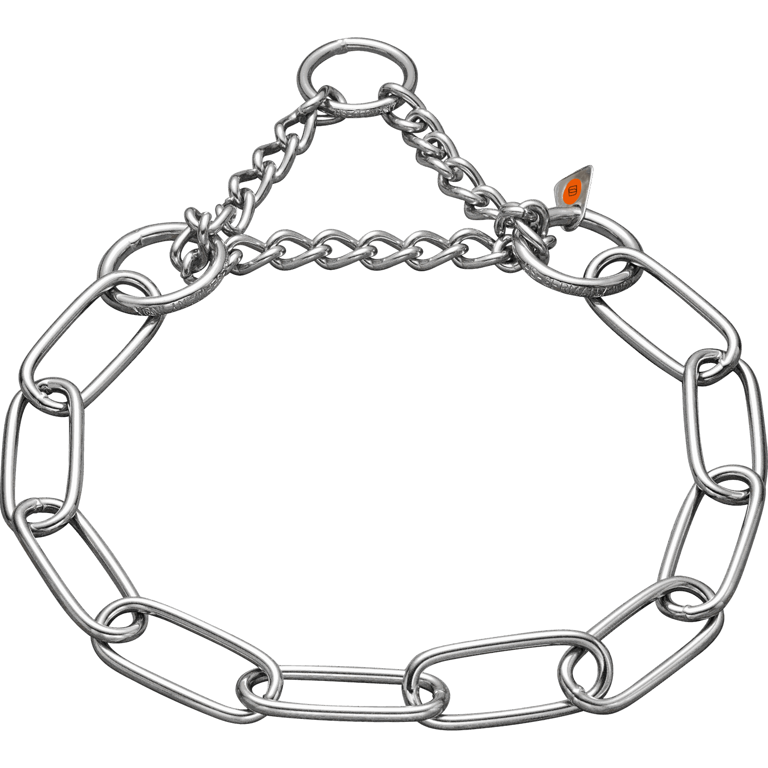 Halskette mit Zugbegrenzung - Edelstahl Rostfrei, 4,0 mm | 51614_55.png | 1700898257