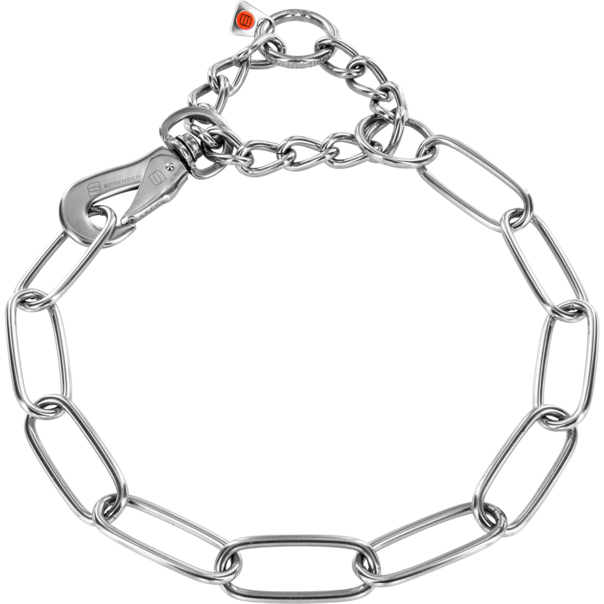 Halskette, verstellbar - mit SPRENGER-Haken - Edelstahl Rostfrei, 4,0 mm