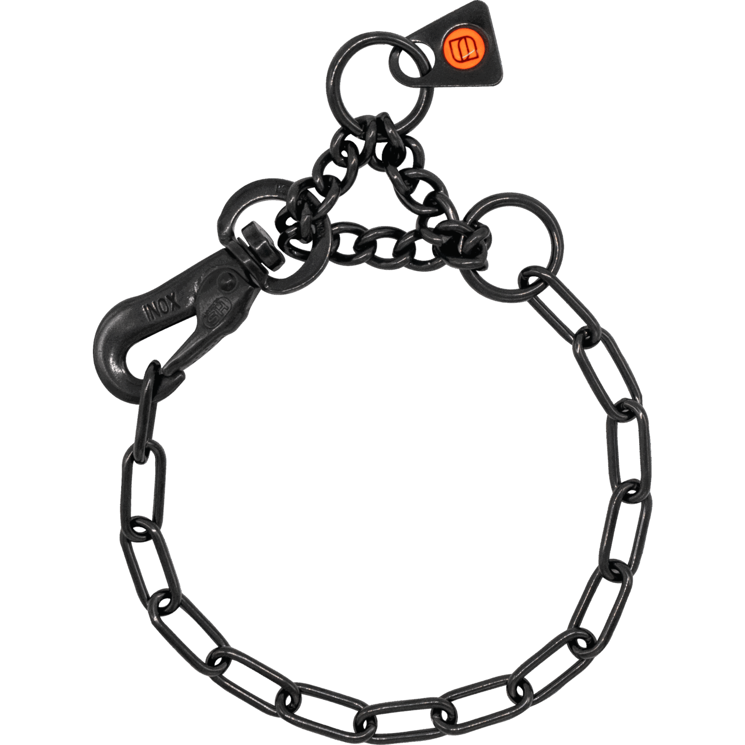 Halskette, verstellbar - mit SPRENGER-Haken - Edelstahl Rostfrei schwarz, 2,0 mm | 5244003057.png | 1705299819