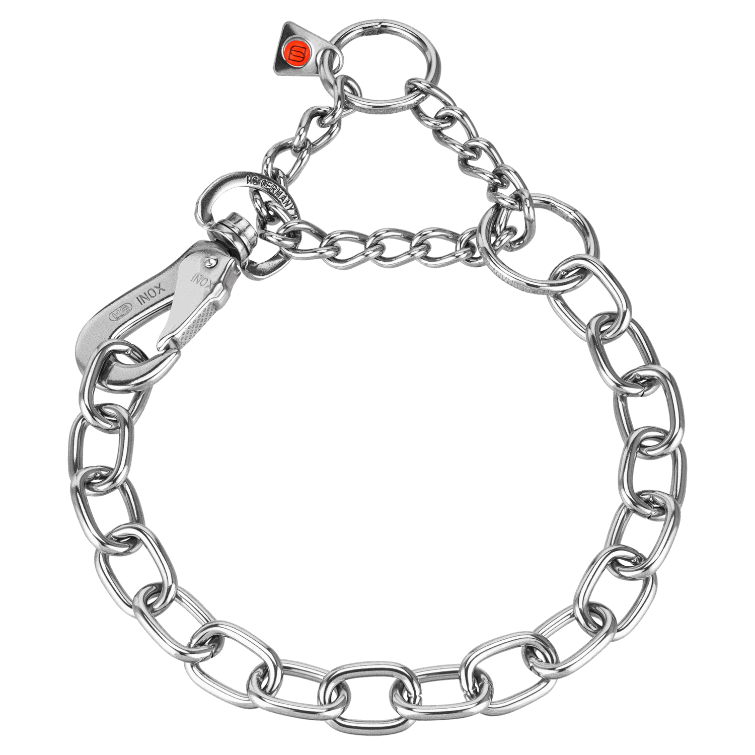 Halskette, verstellbar - mit SPRENGER-Haken - Edelstahl Rostfrei, 4,0 mm