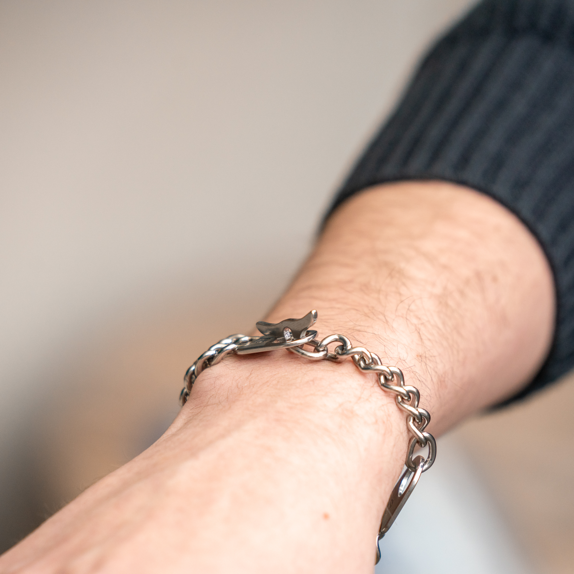 Armband 2-reihig, Edelstahl