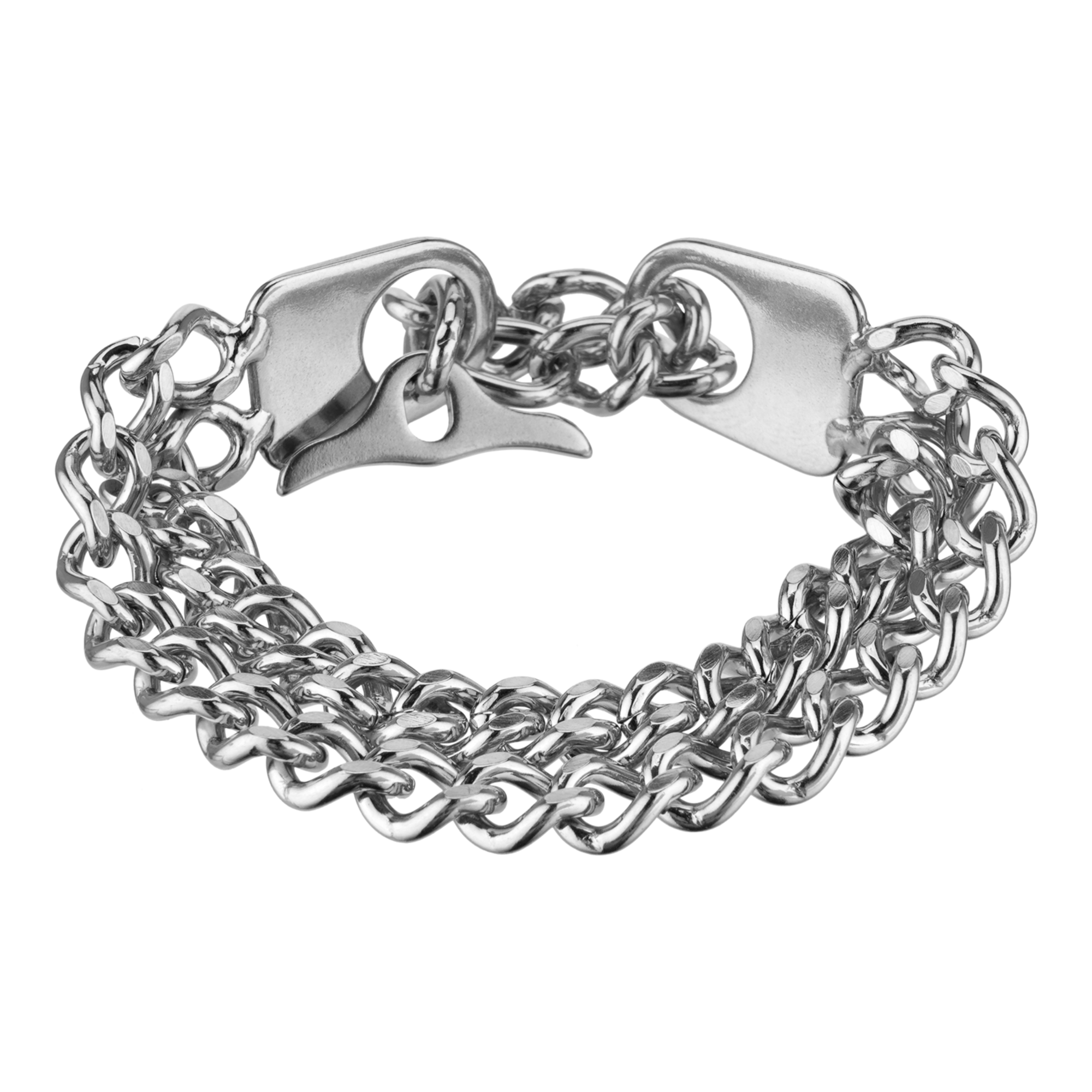 Armband 2-reihig, Edelstahl