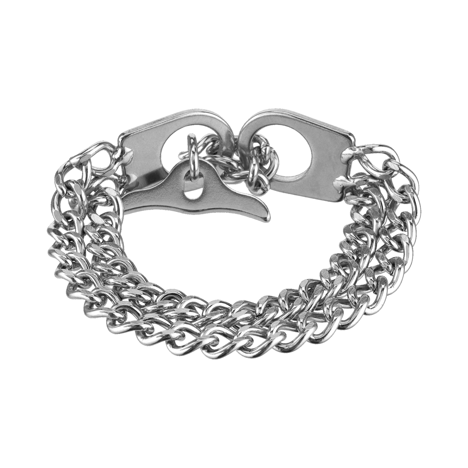 Damen Armband 2-reihig, Edelstahl