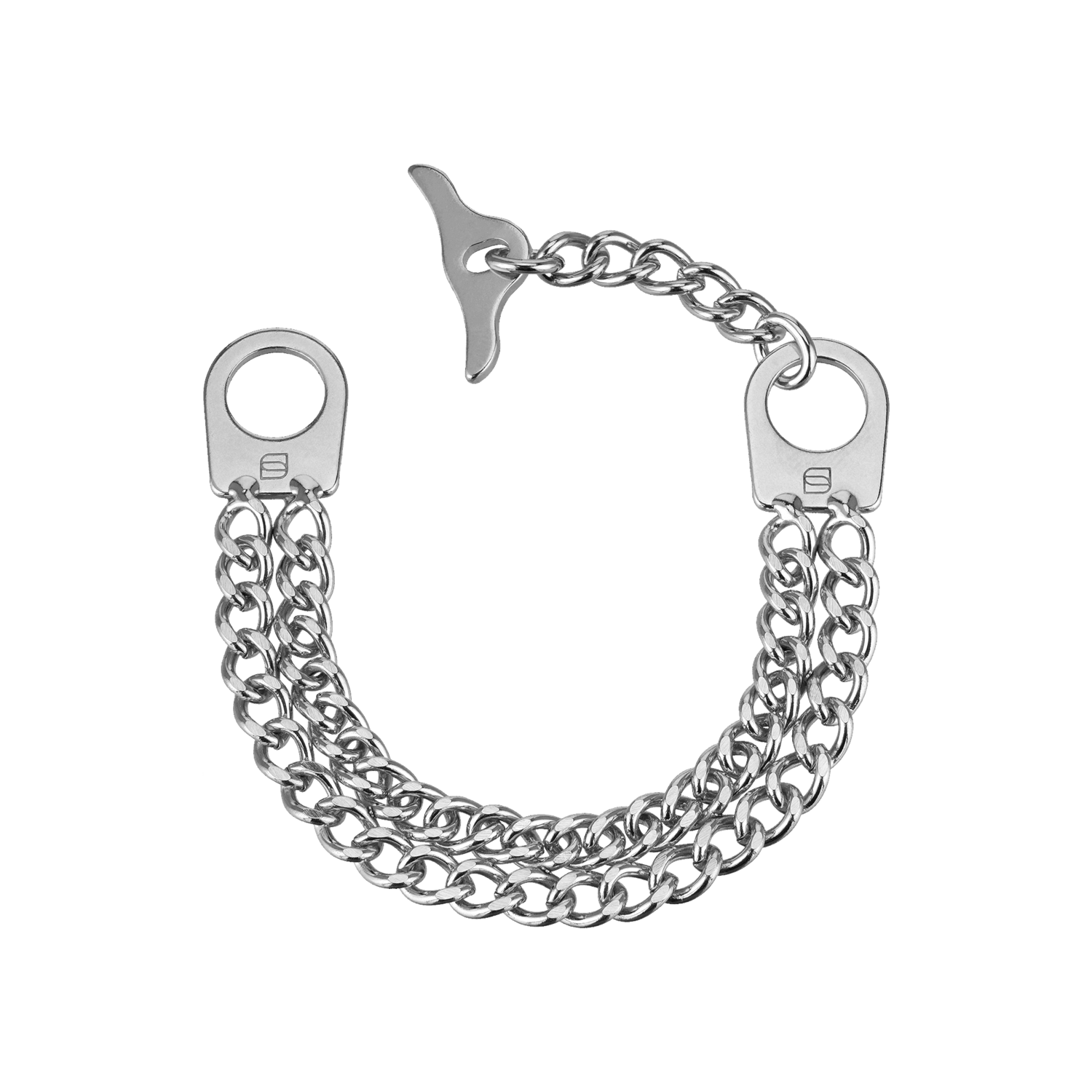 Damen Armband 2-reihig, Edelstahl
