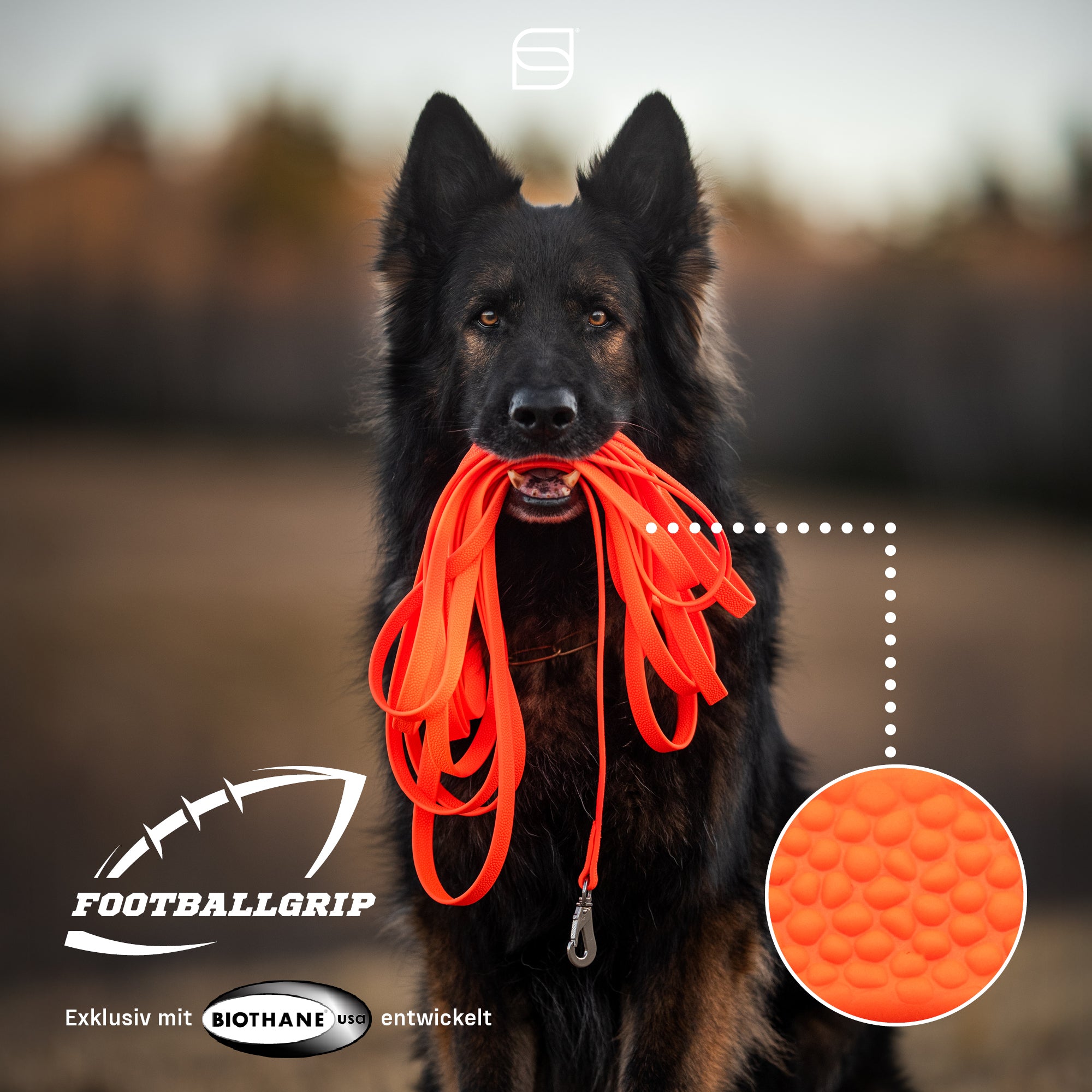 Footballgrip BioThane® Schleppleine | 59113_ls.jpg | 1748987997
