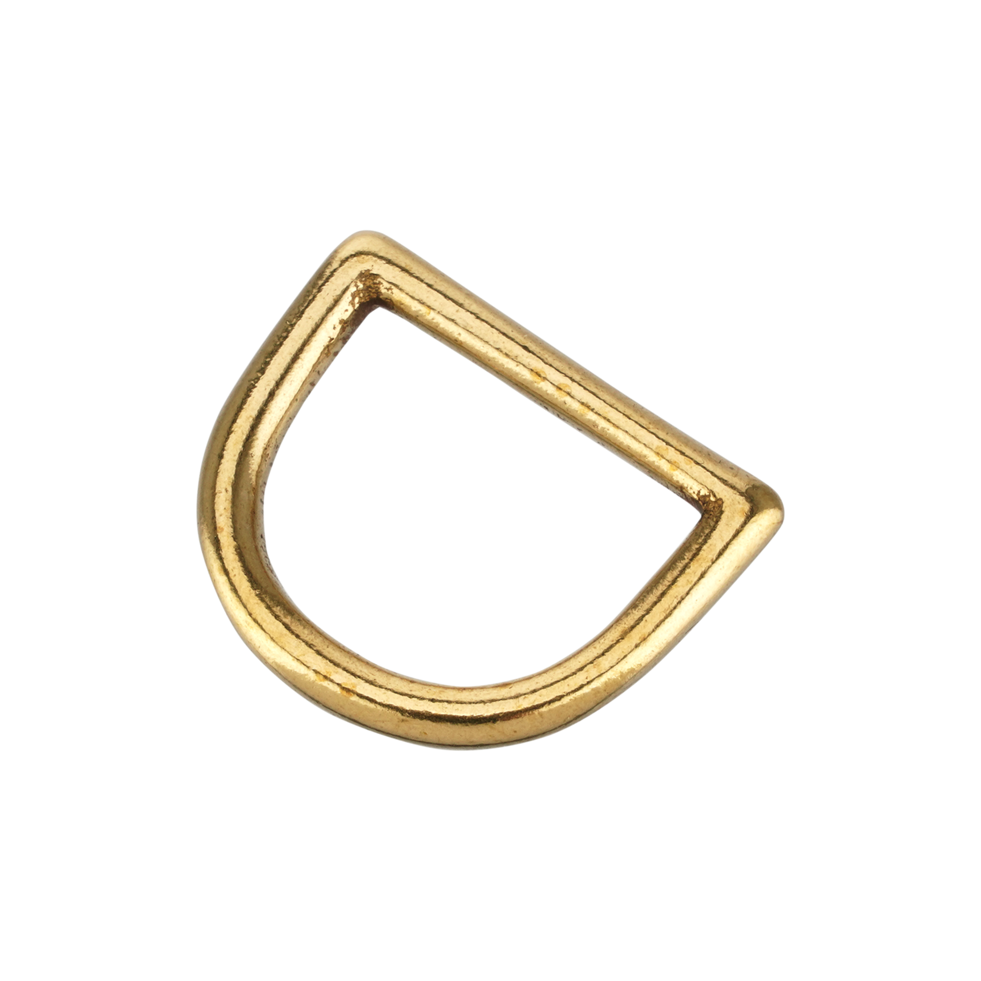 D-Ring - Messing poliert