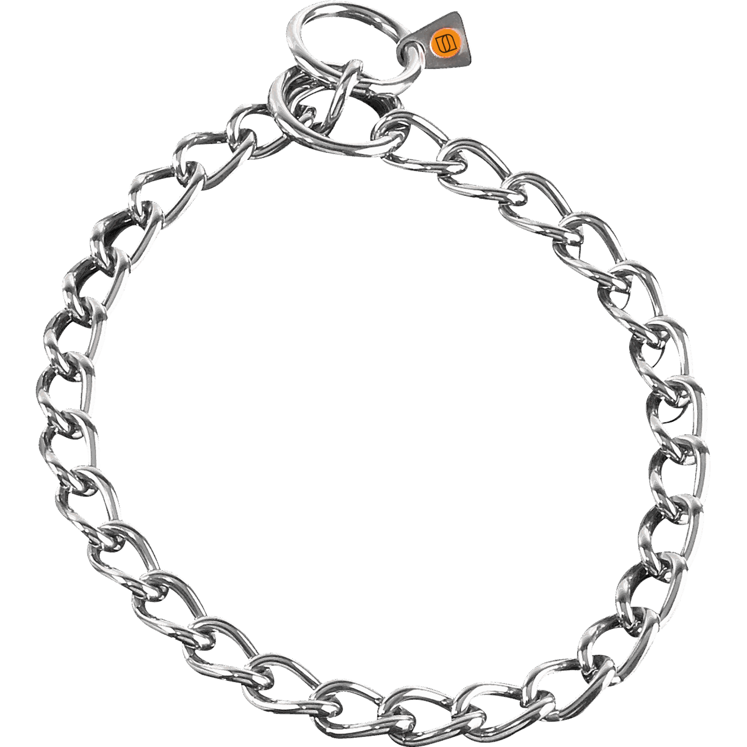 Halskette, kurze Glieder - Edelstahl Rostfrei, 4,0 mm | 51381_55.png | 1700898226