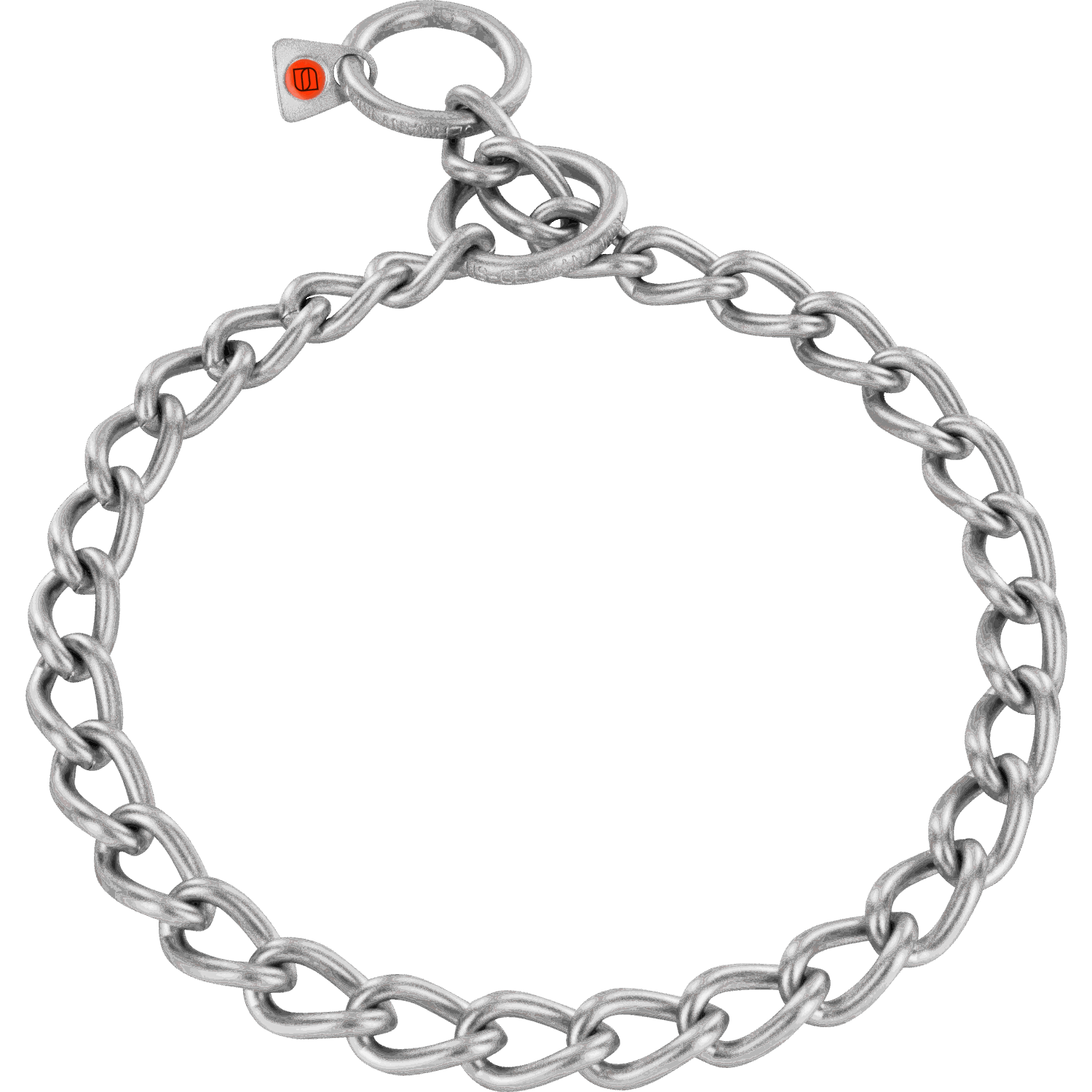 Halskette, runde Glieder - Edelstahl Rostfrei matt, 4,0 mm | 51381_65.png | 1700898220