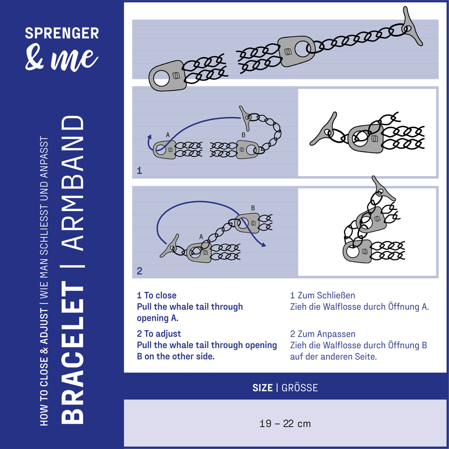Damen Armband 2-reihig, Edelstahl