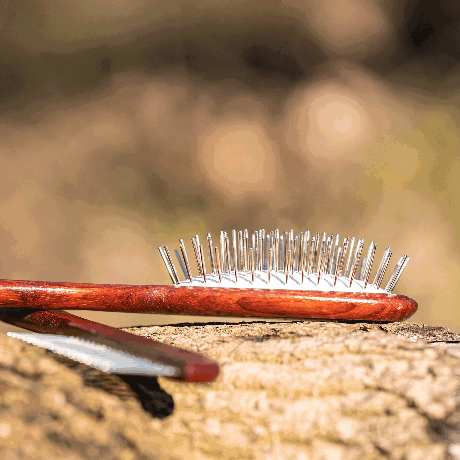 Hundebürste - gestaucht, 20 mm Metallstifte