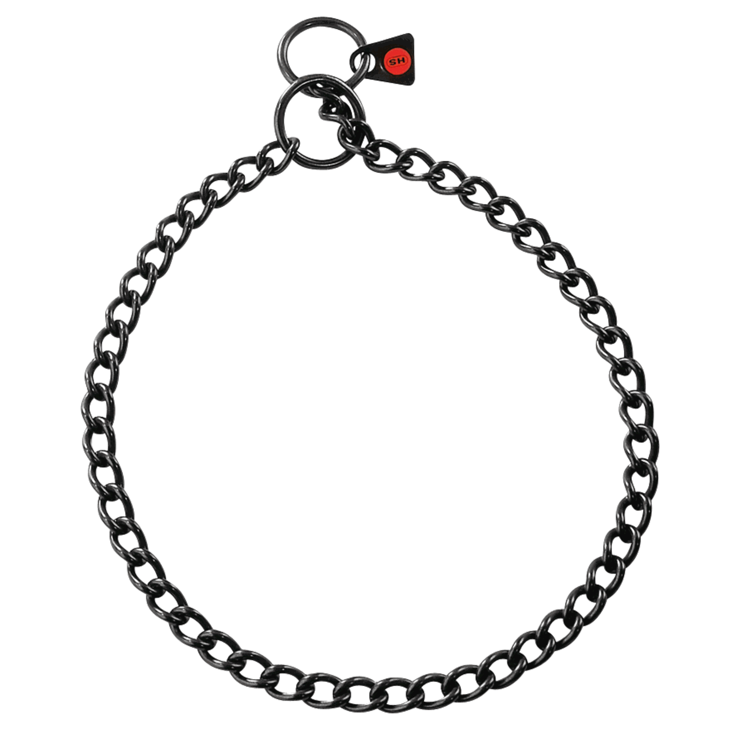 Halskette, runde Glieder - Edelstahl Rostfrei schwarz, 2,5 mm | 50903_57.png | 1700898279