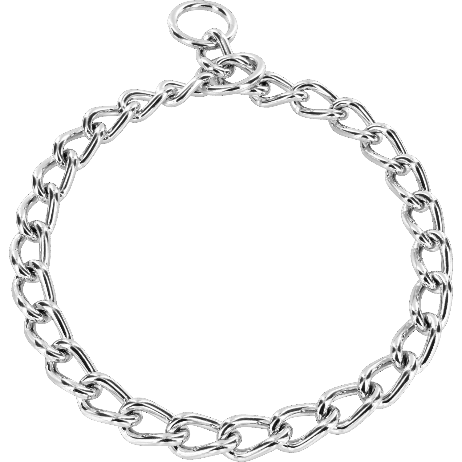 Halskette, extra stark - runde Glieder - Stahl verchromt, 5,0 mm | 51401_02.png | 1700898310